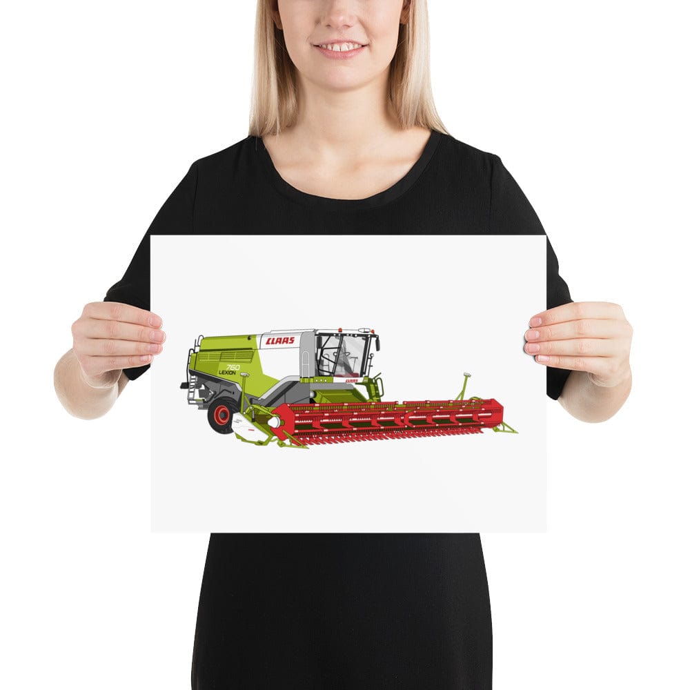 The Tractors Mugs Store 12″×16″ Class Lexion 760 TT Poster Quality Farmers Merch
