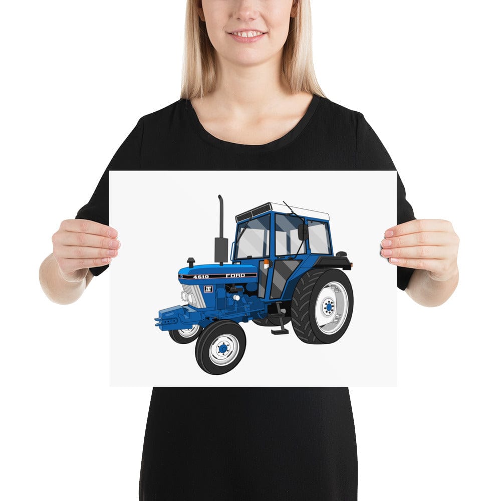 The Tractors Mugs Store 12″×16″ Ford 4610 2WD Poster Quality Farmers Merch