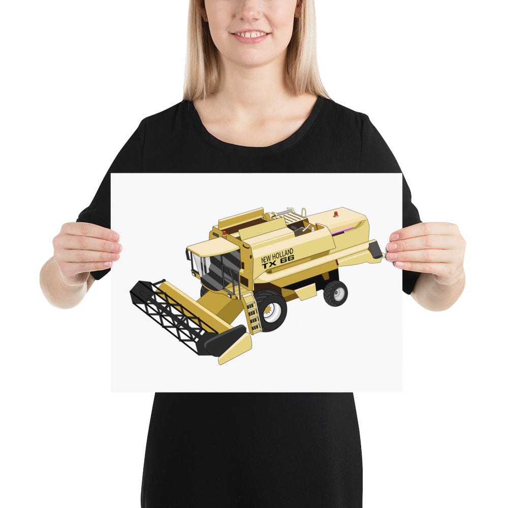 The Tractors Mugs Store 12″×16″ New Holland TX 66 Poster Quality Farmers Merch