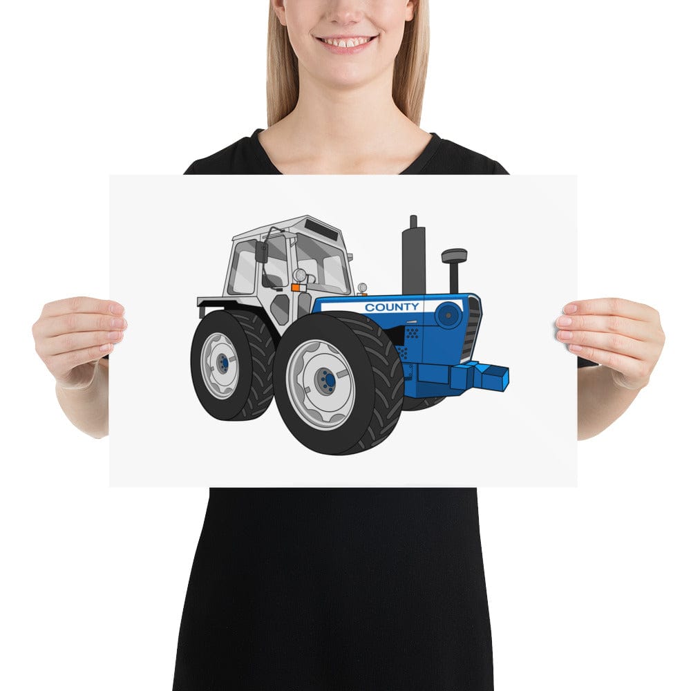 The Tractors Mugs Store 12″×18″ County 1884 (1981) Poster Quality Farmers Merch