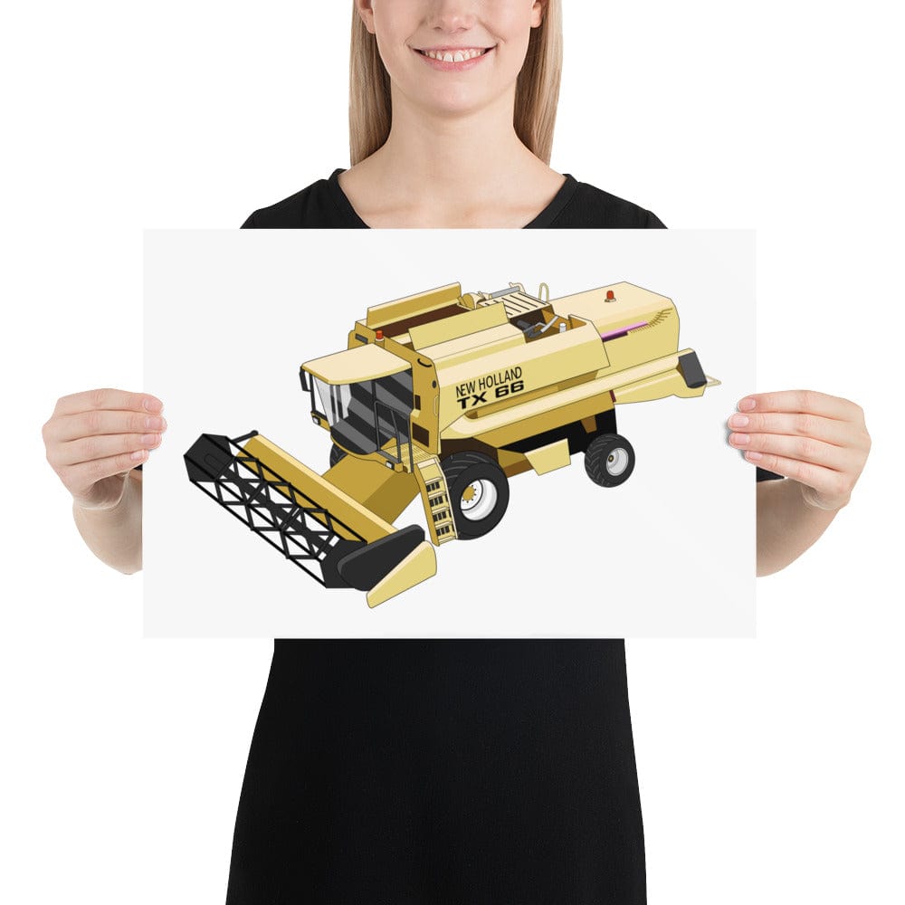 The Tractors Mugs Store 12″×18″ New Holland TX 66 Poster Quality Farmers Merch