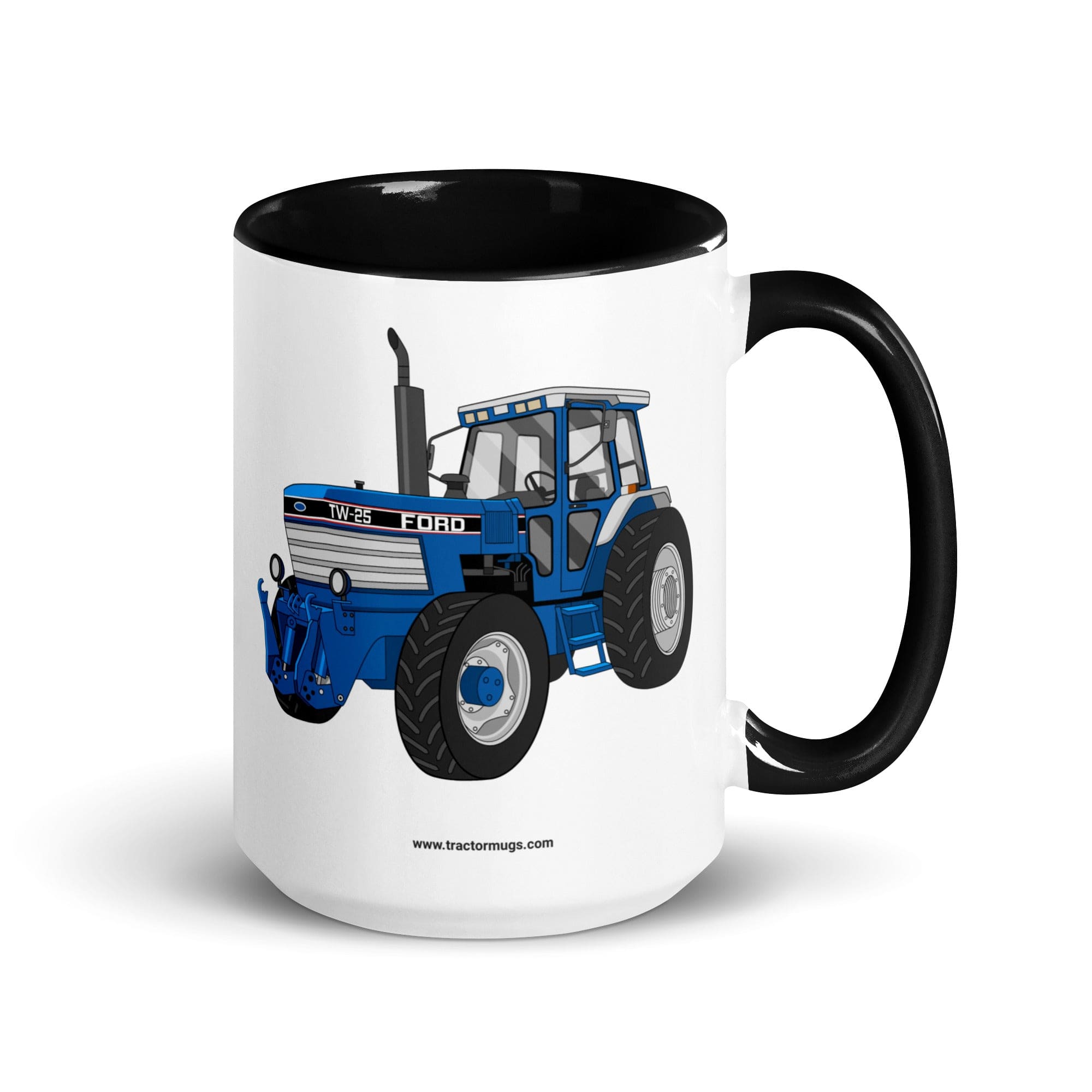 The Tractors Mugs Store 15 oz Ford TW 25 | Mug with Color Inside Quality Farmers Merch