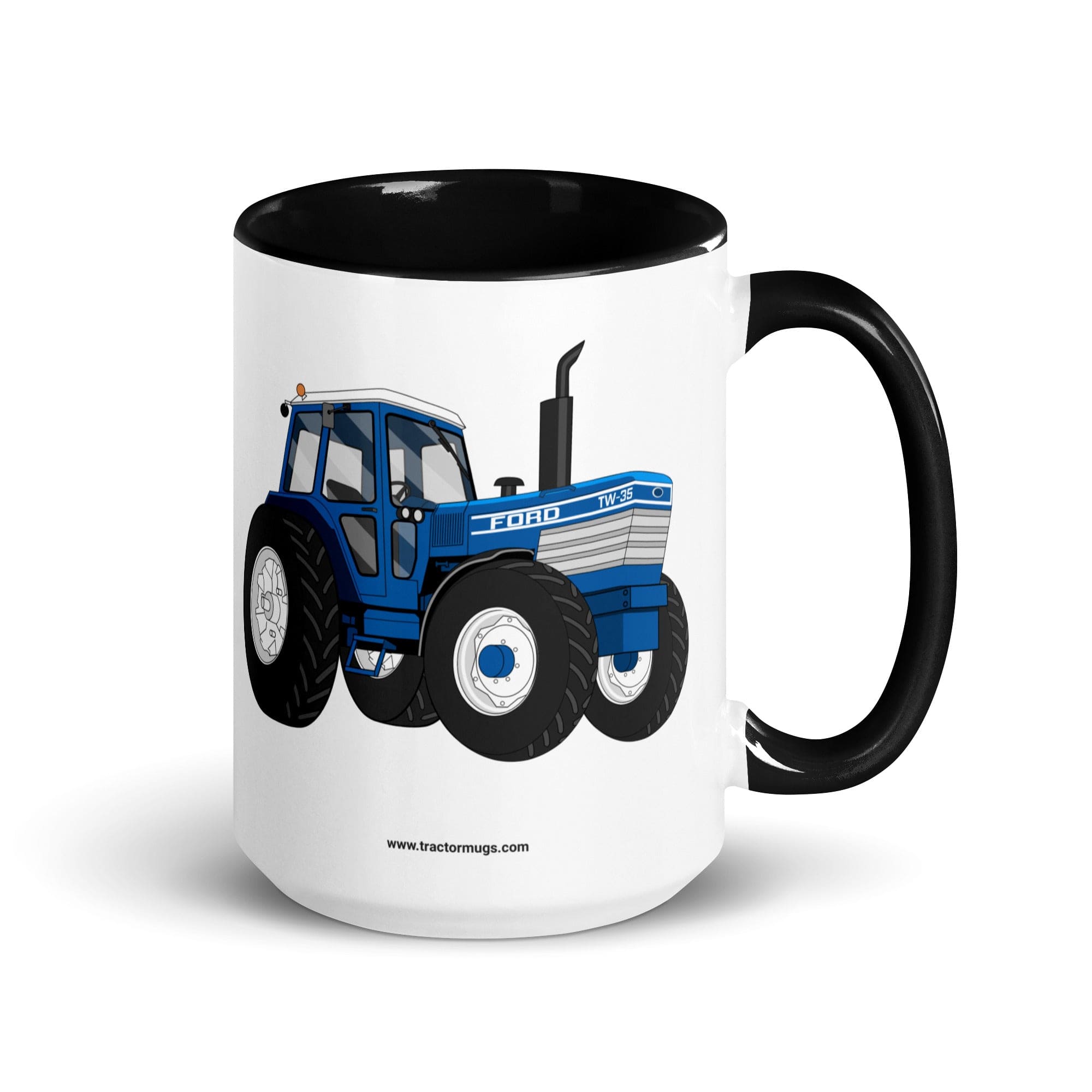 The Tractors Mugs Store 15 oz Ford TW 35 | Mug with Color Inside Quality Farmers Merch