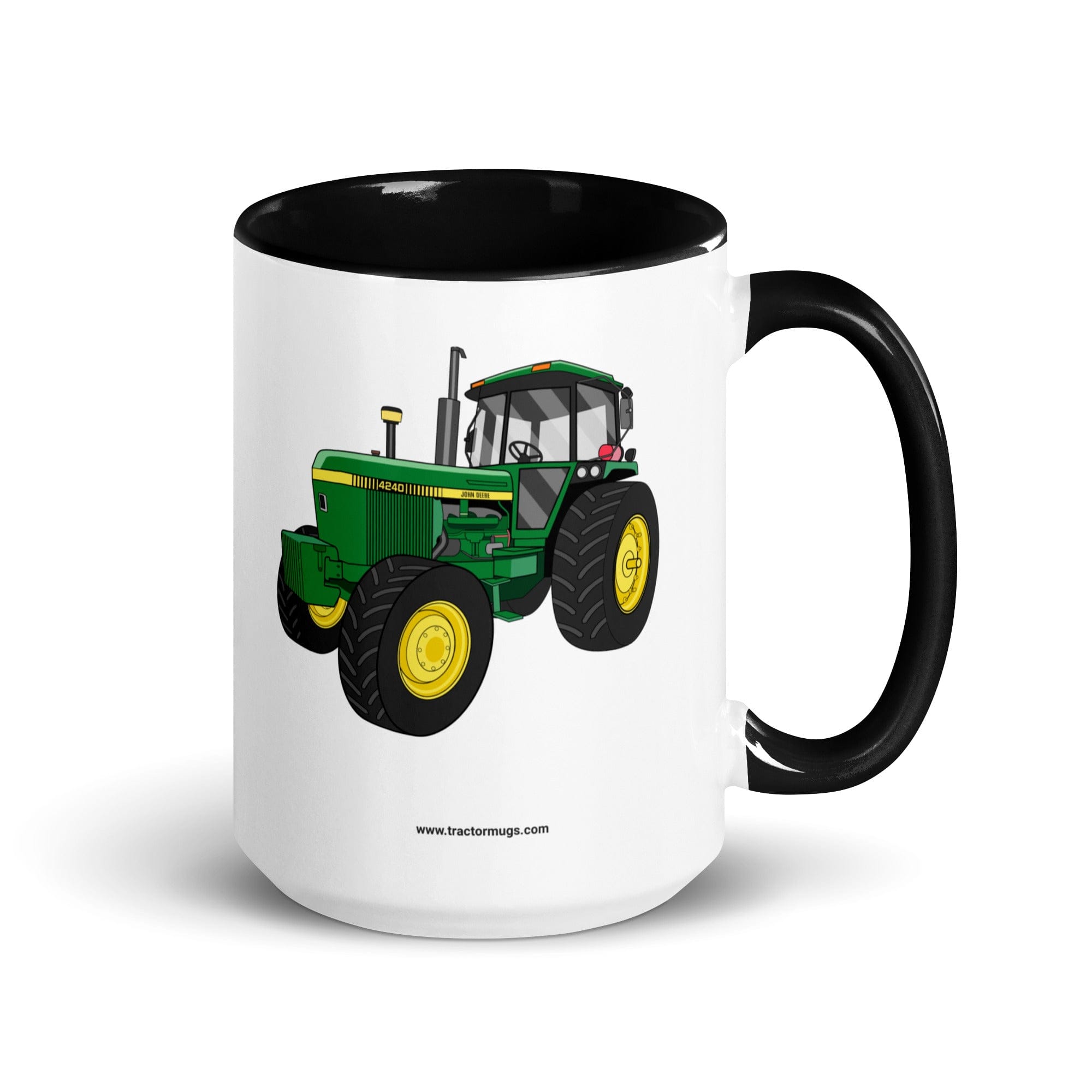 The Tractors Mugs Store 15 oz John Deere 4240 | Mug with Color Inside Quality Farmers Merch