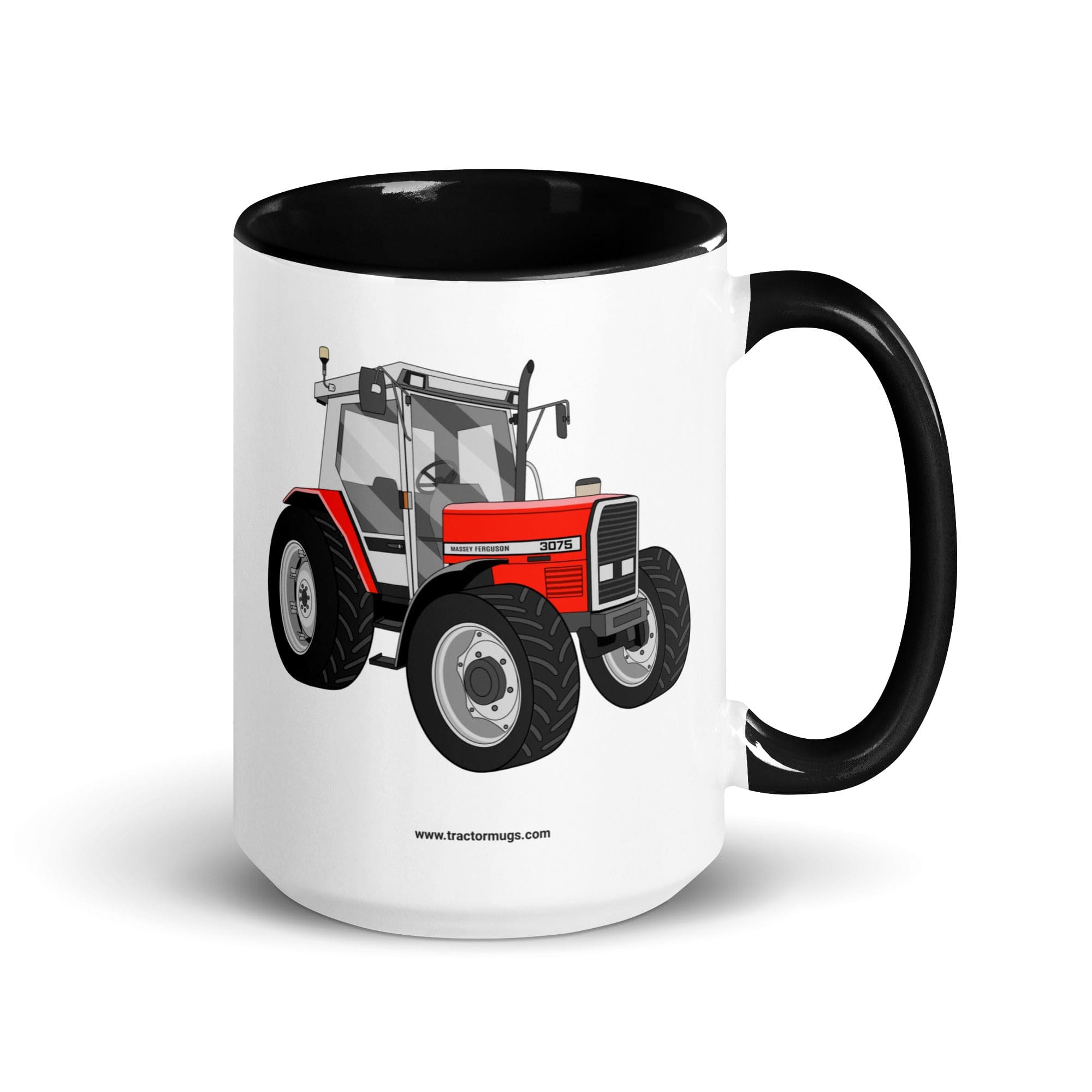 The Tractors Mugs Store 15 oz Massey Ferguson 3075 | Mug with Color Inside Quality Farmers Merch