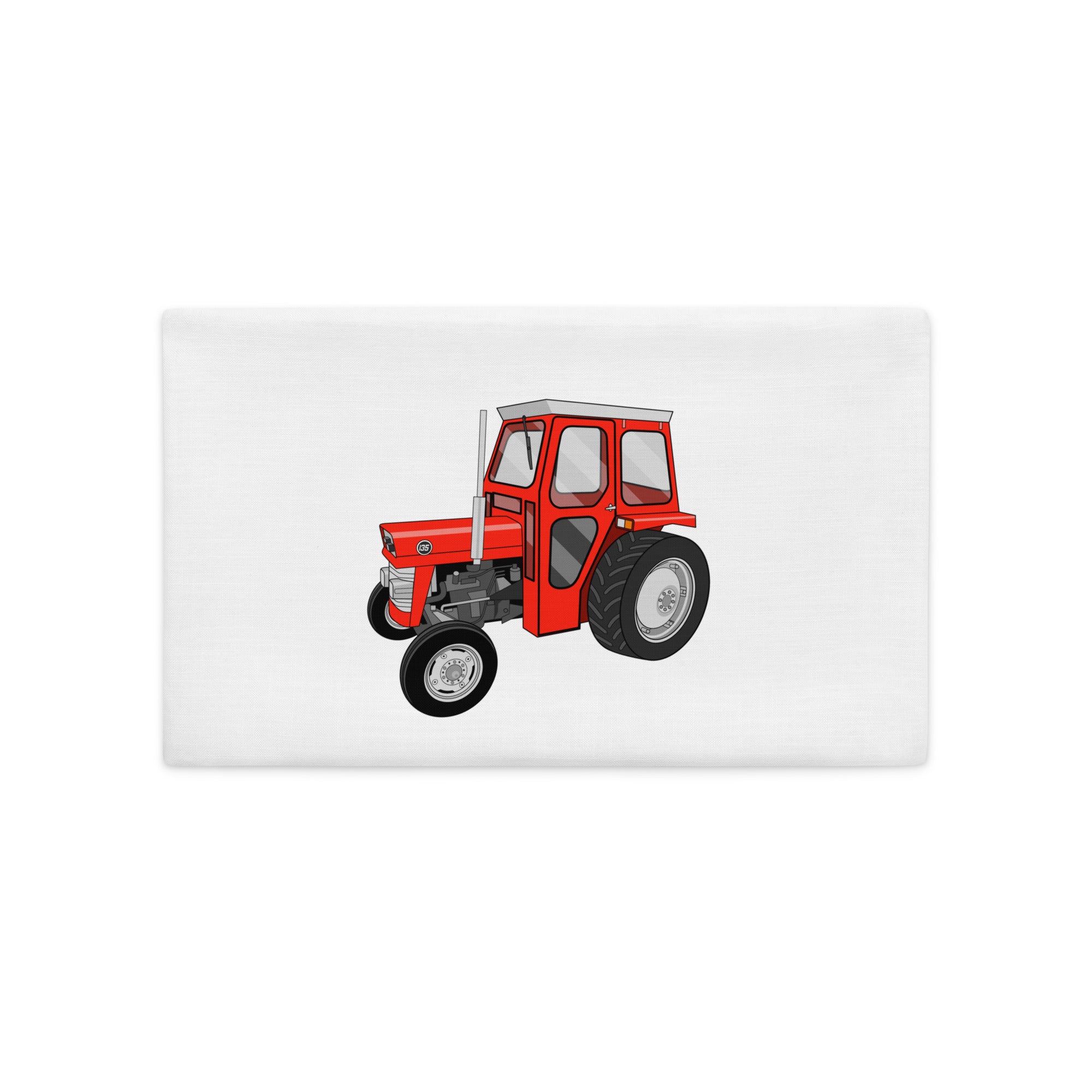 The Tractors Mugs Store 20″×12″ Massey Ferguson 135 with cab | Premium Pillow Case Quality Farmers Merch