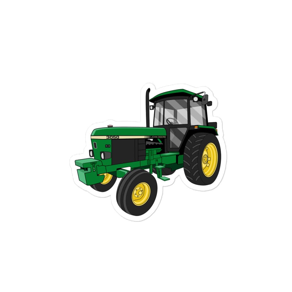 The Tractors Mugs Store 4″×4″ John Deere 3050 2WD Bubble-free stickers Quality Farmers Merch