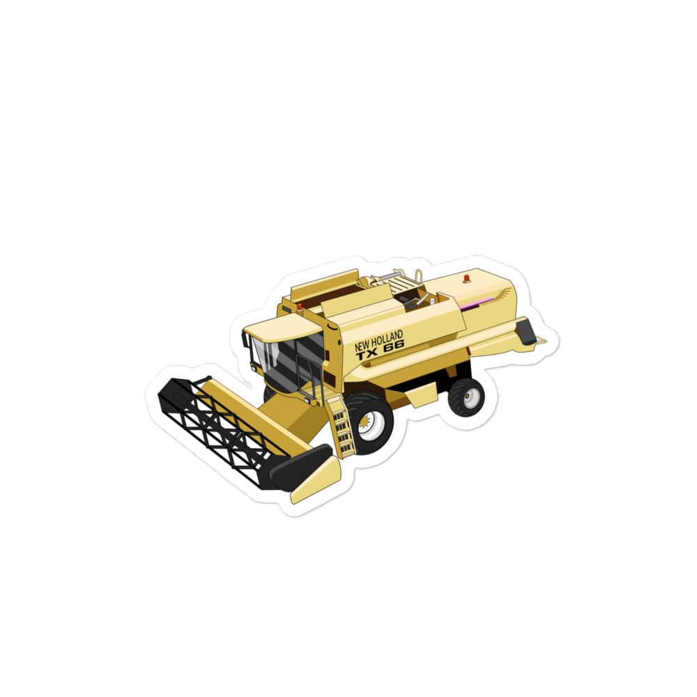 The Tractors Mugs Store 4″×4″ New Holland TX 66 Combine Harvester Bubble-free stickers Quality Farmers Merch