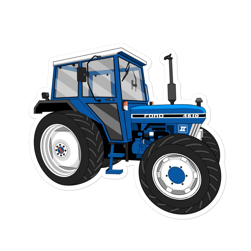 The Tractors Mugs Store 5.5″×5.5″ Ford 4610 4WD Bubble-free stickers Quality Farmers Merch