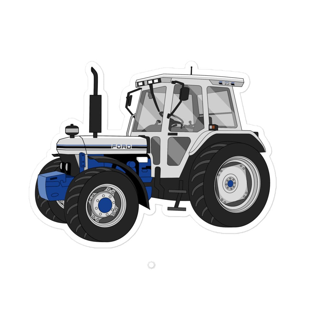The Tractors Mugs Store 5.5″×5.5″ Ford 7810 Jubilee Edition SilverTractor Bubble-free stickers Quality Farmers Merch