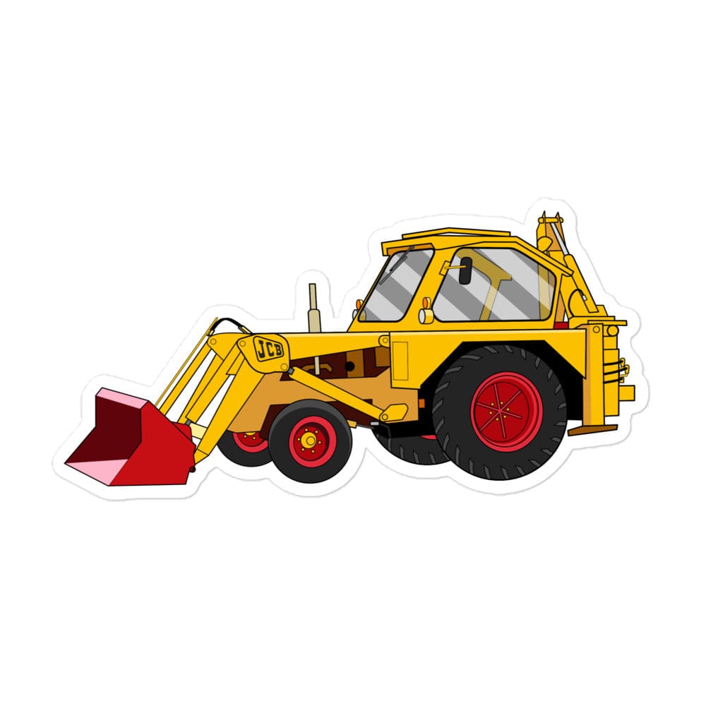 The Tractors Mugs Store 5.5″×5.5″ JCB 3 Backhoe Bubble-free stickers Quality Farmers Merch