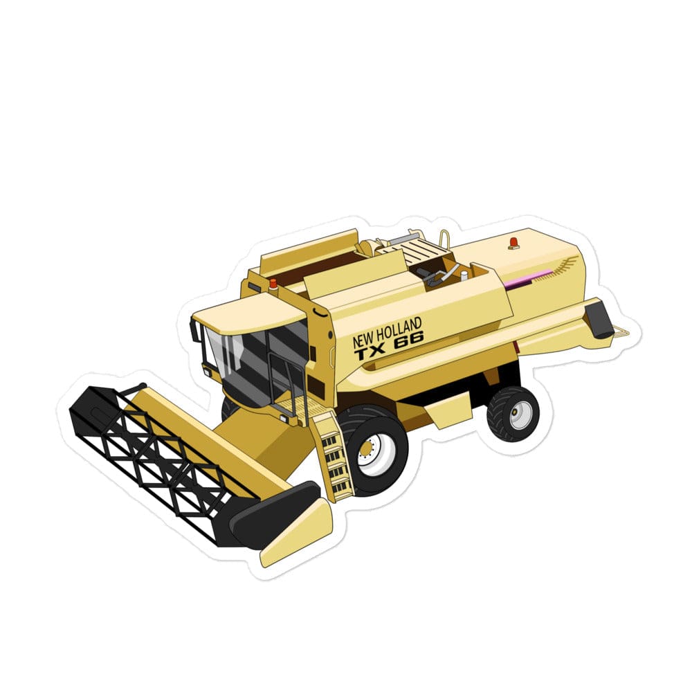 The Tractors Mugs Store 5.5″×5.5″ New Holland TX 66 Combine Harvester Bubble-free stickers Quality Farmers Merch