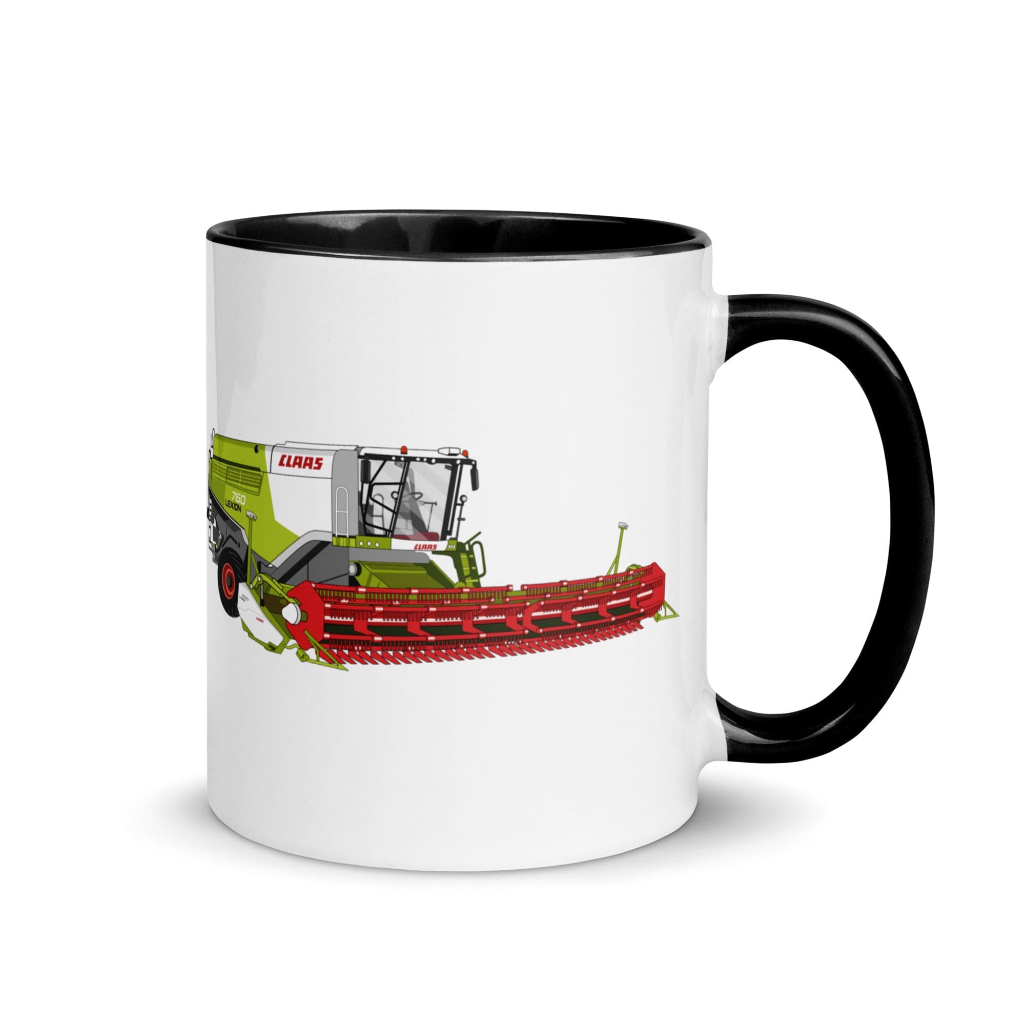 The Tractors Mugs Store Black Class Lexion 760 TT Mug with Color Inside Quality Farmers Merch