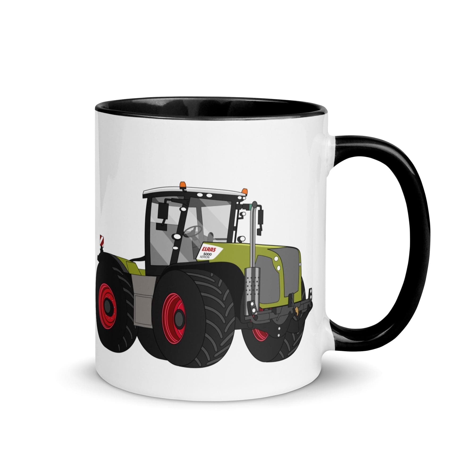 The Tractors Mugs Store Black Class Xerion 5000 Tractor VC Mug with Color Inside Quality Farmers Merch