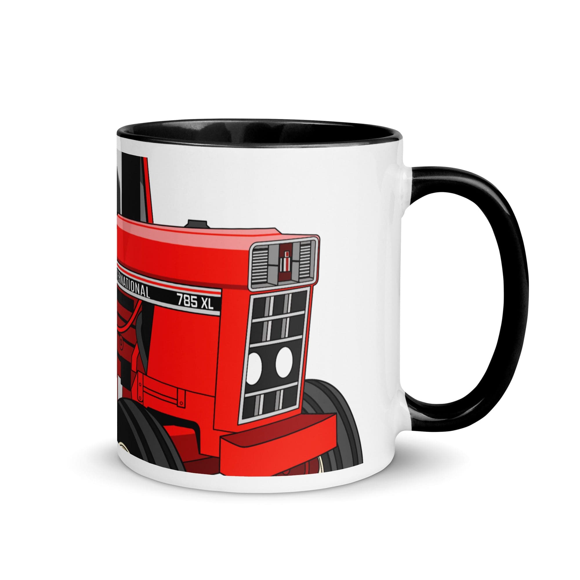 The Tractors Mugs Store Black International 785 XL 2.0 Mug with Color Inside Quality Farmers Merch