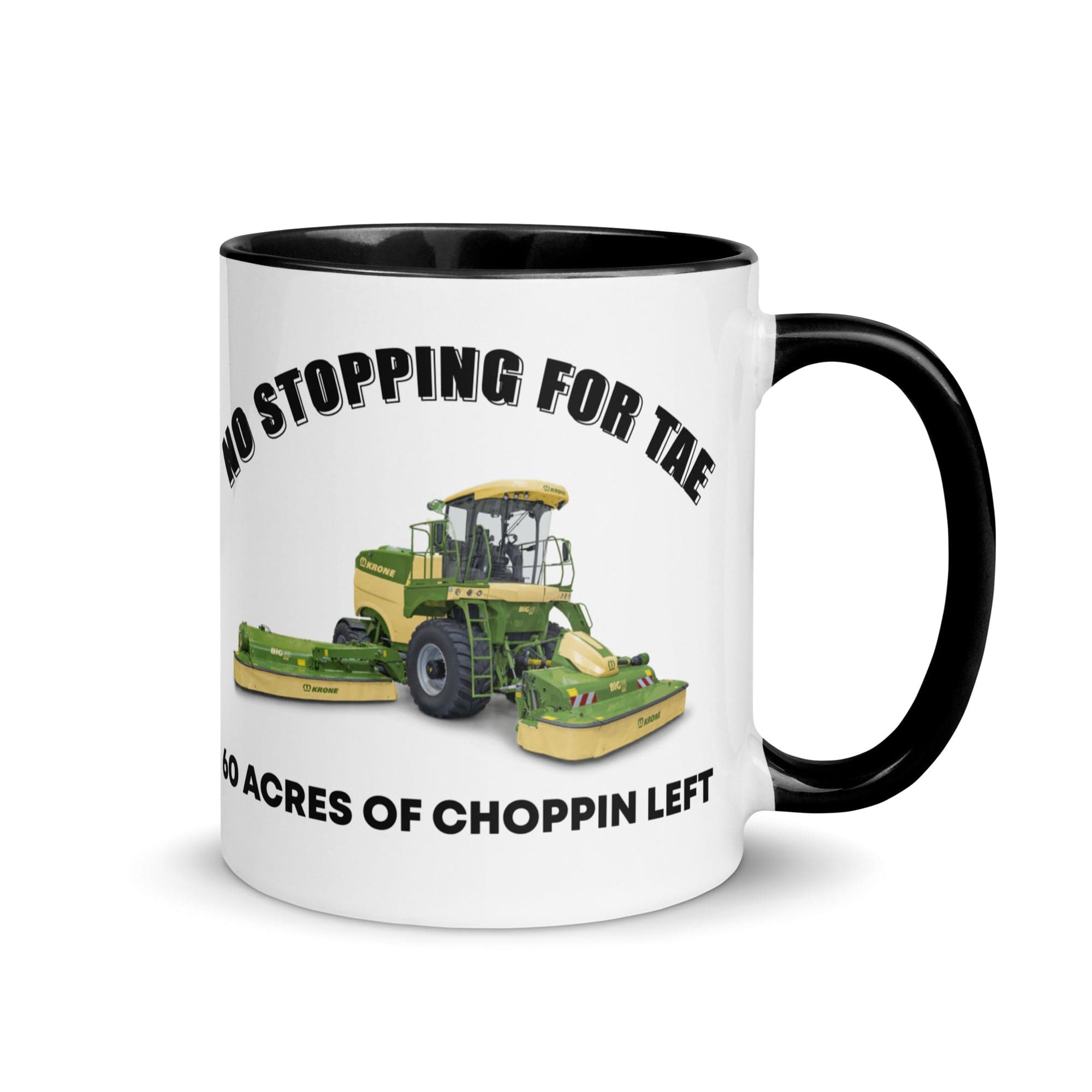 The Tractors Mugs Store Black No Stopping for Tae Mug with Color Inside Quality Farmers Merch