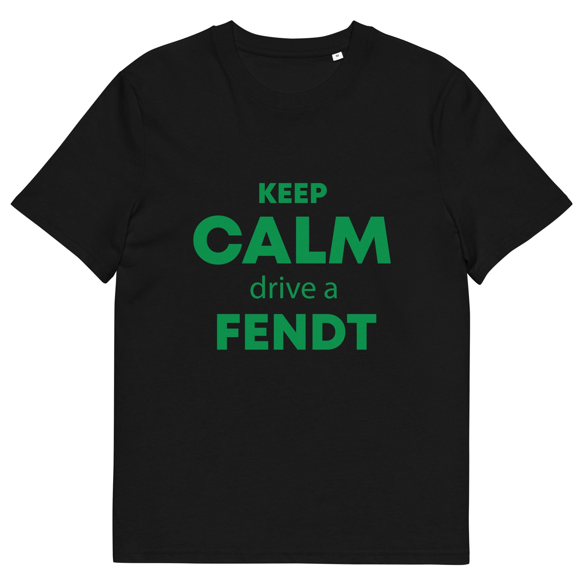 The Tractors Mugs Store Black / S KEEP CALM drive a FENDT Unisex organic cotton t-shirt Quality Farmers Merch