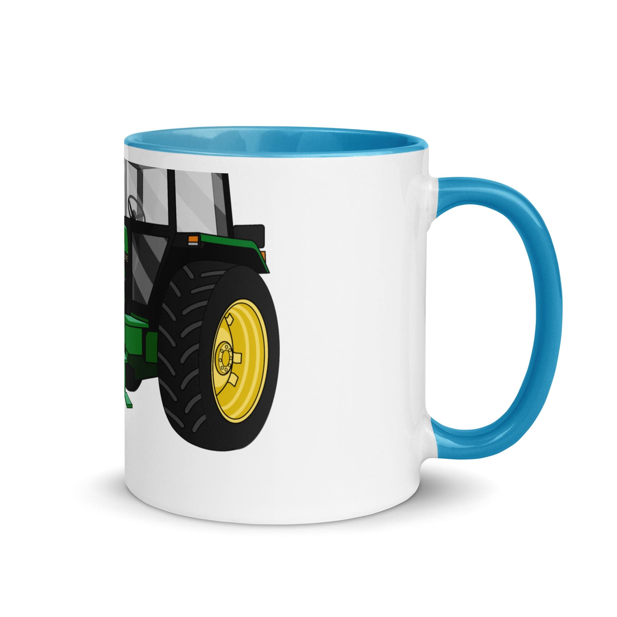 The Tractors Mugs Store Blue John Deere 3050 2WD 2.0 Mug with Color Inside Quality Farmers Merch