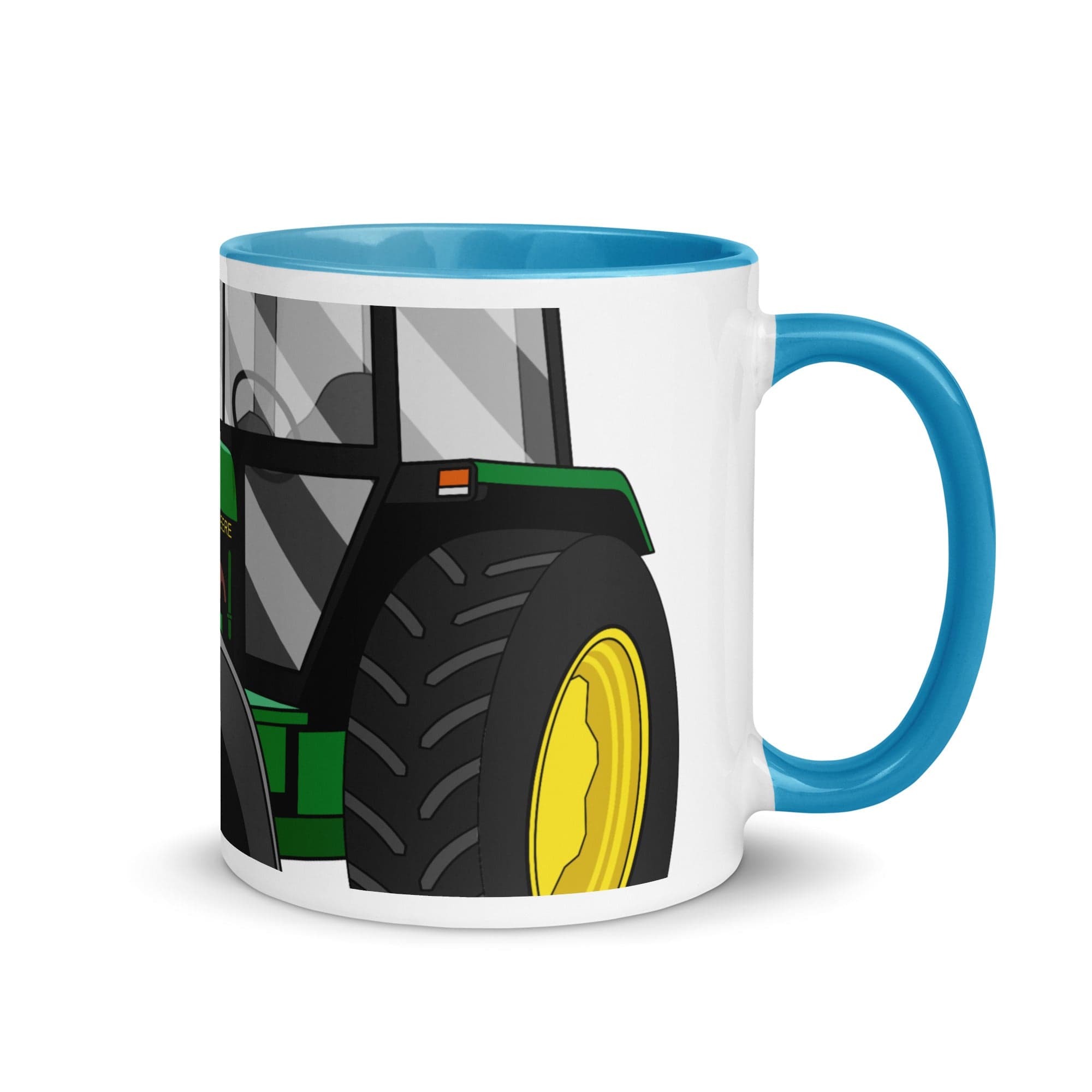 The Tractors Mugs Store Blue John Deere 3350 4WD 2.0 Mug with Color Inside Quality Farmers Merch
