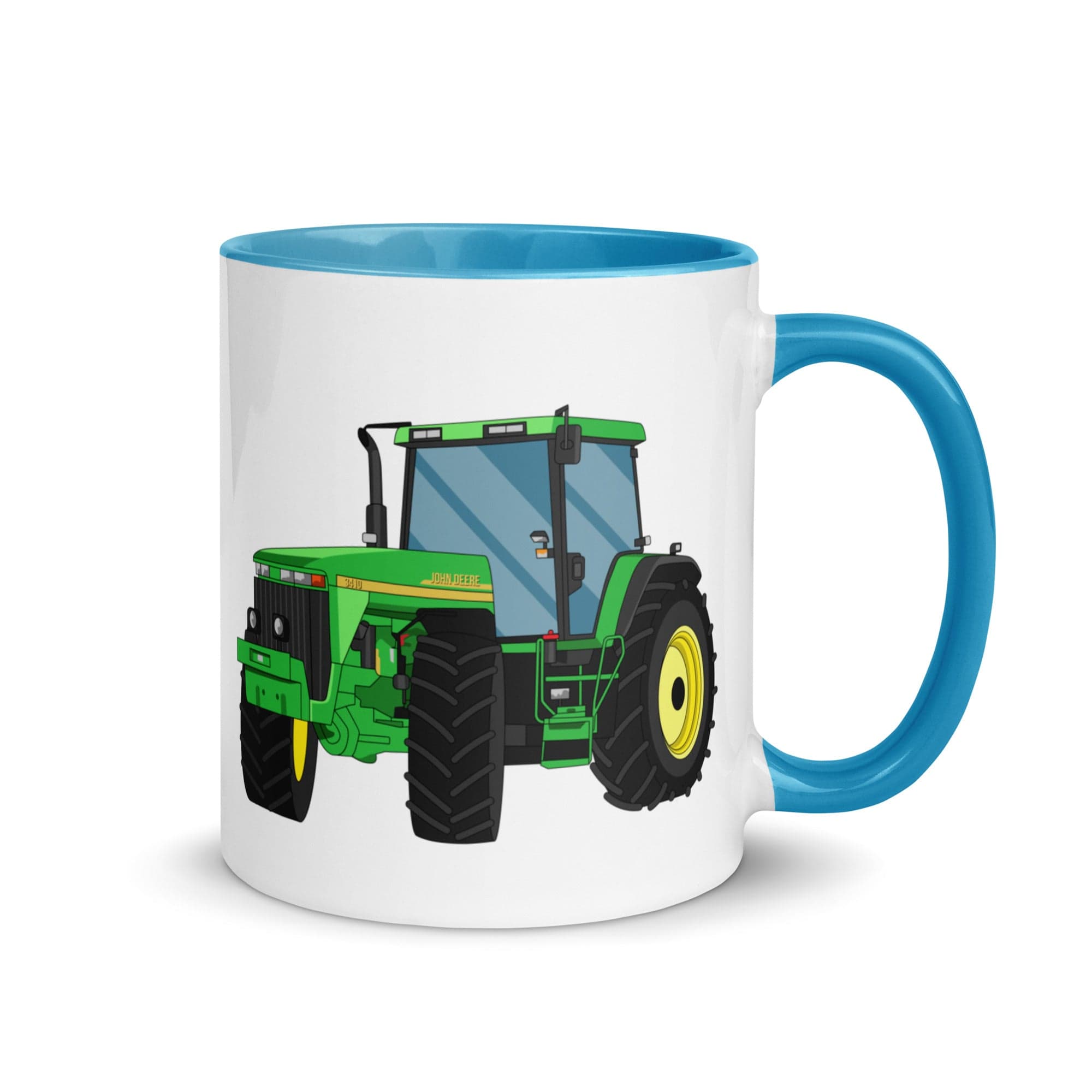The Tractors Mugs Store Blue John Deere 3410 Mug with Color Inside Quality Farmers Merch