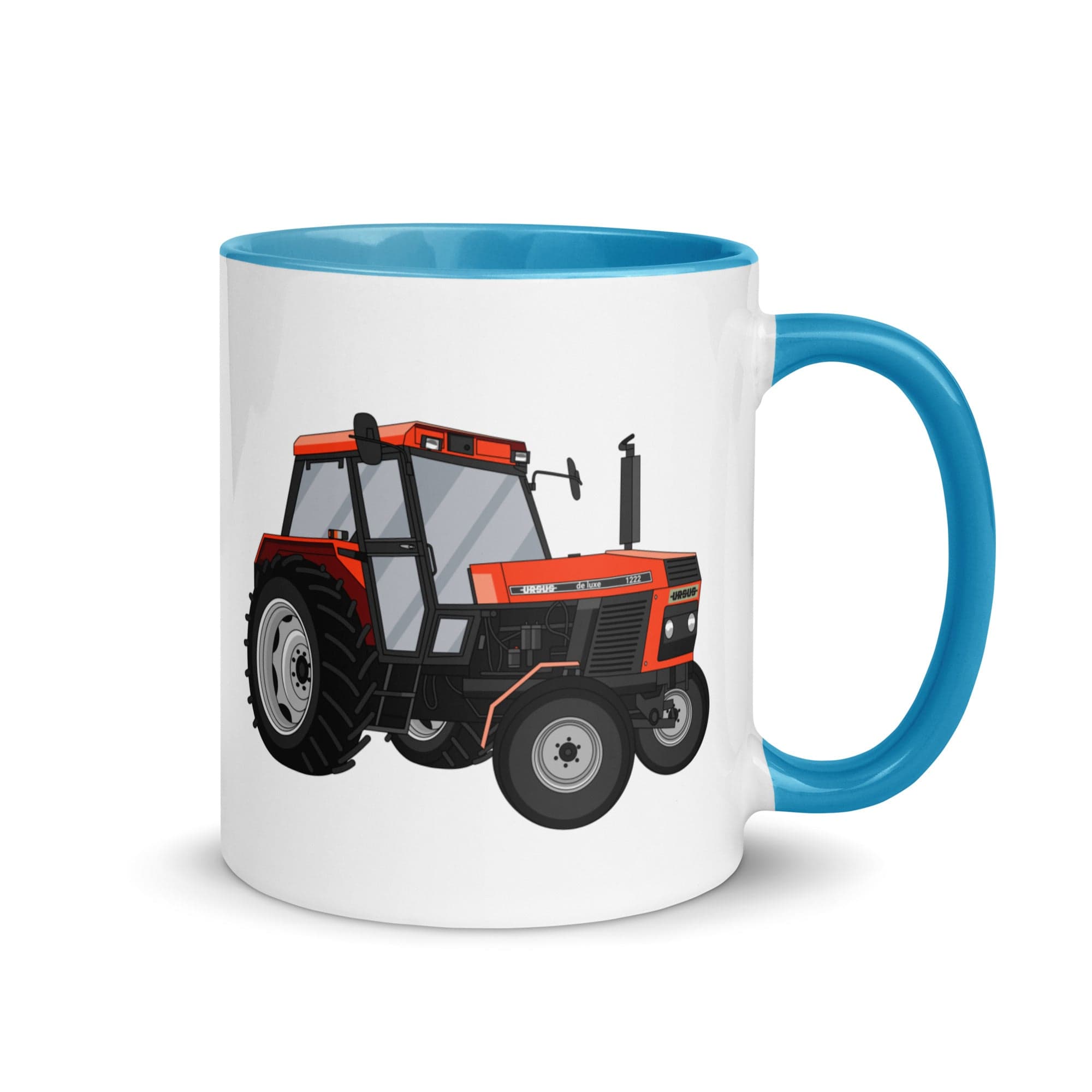 The Tractors Mugs Store Blue Ursus 1222 Mug with Color Inside Quality Farmers Merch