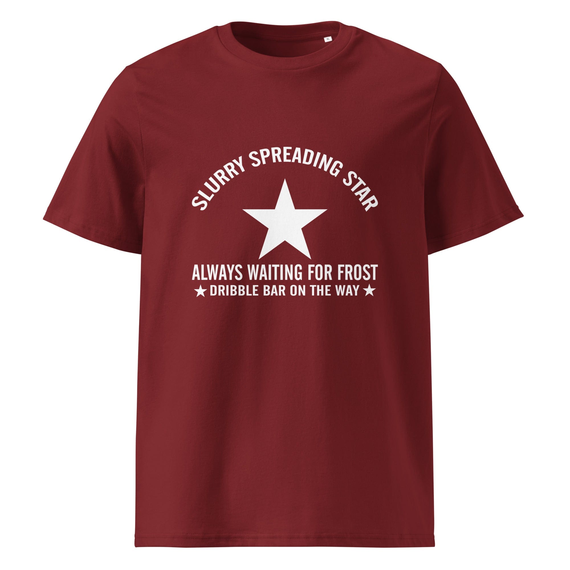 The Tractors Mugs Store Burgundy / S Slurry Speading Star Unisex organic cotton t-shirt Quality Farmers Merch