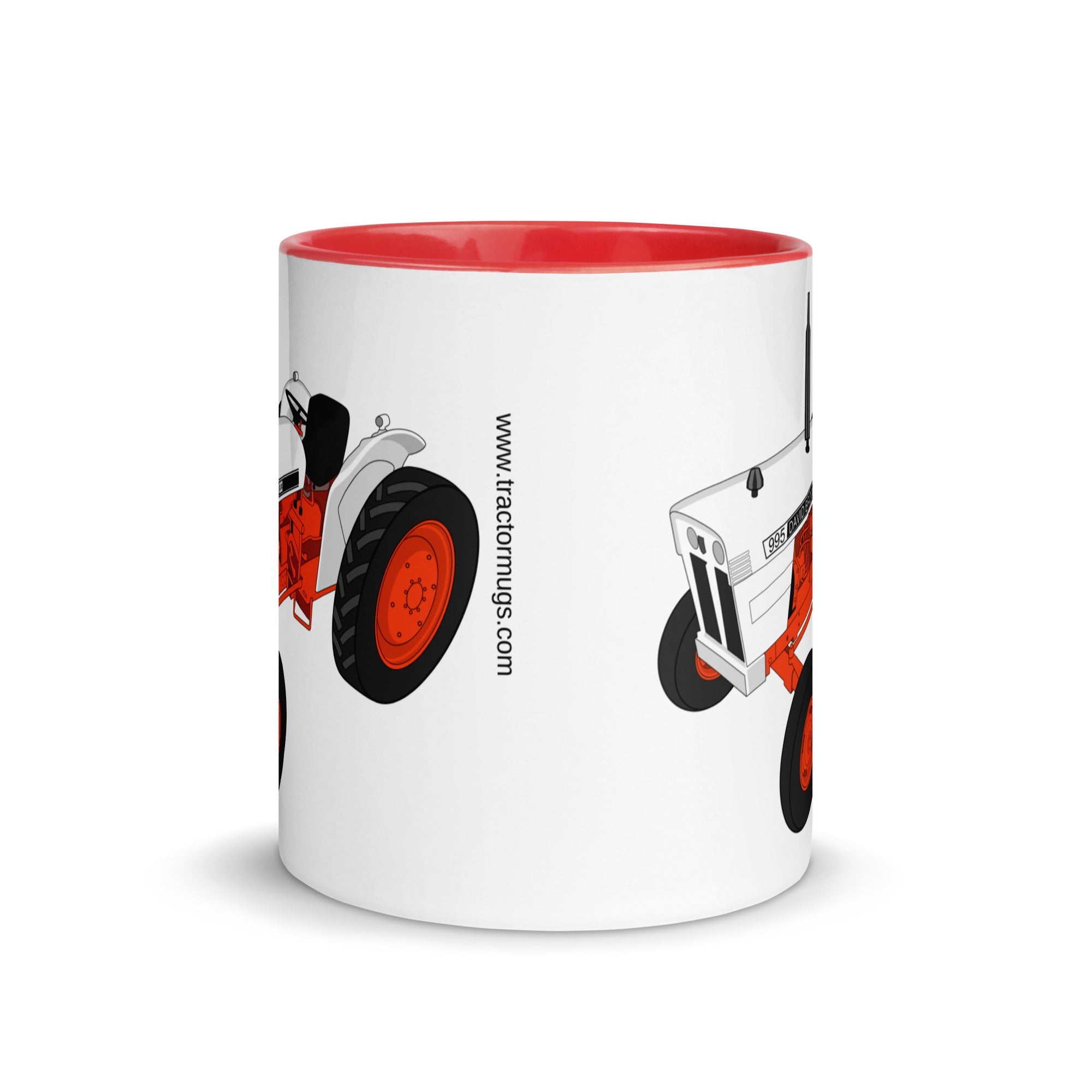 The Tractors Mugs Store Case David Brown 995 (1973) Mug with Color Inside Quality Farmers Merch