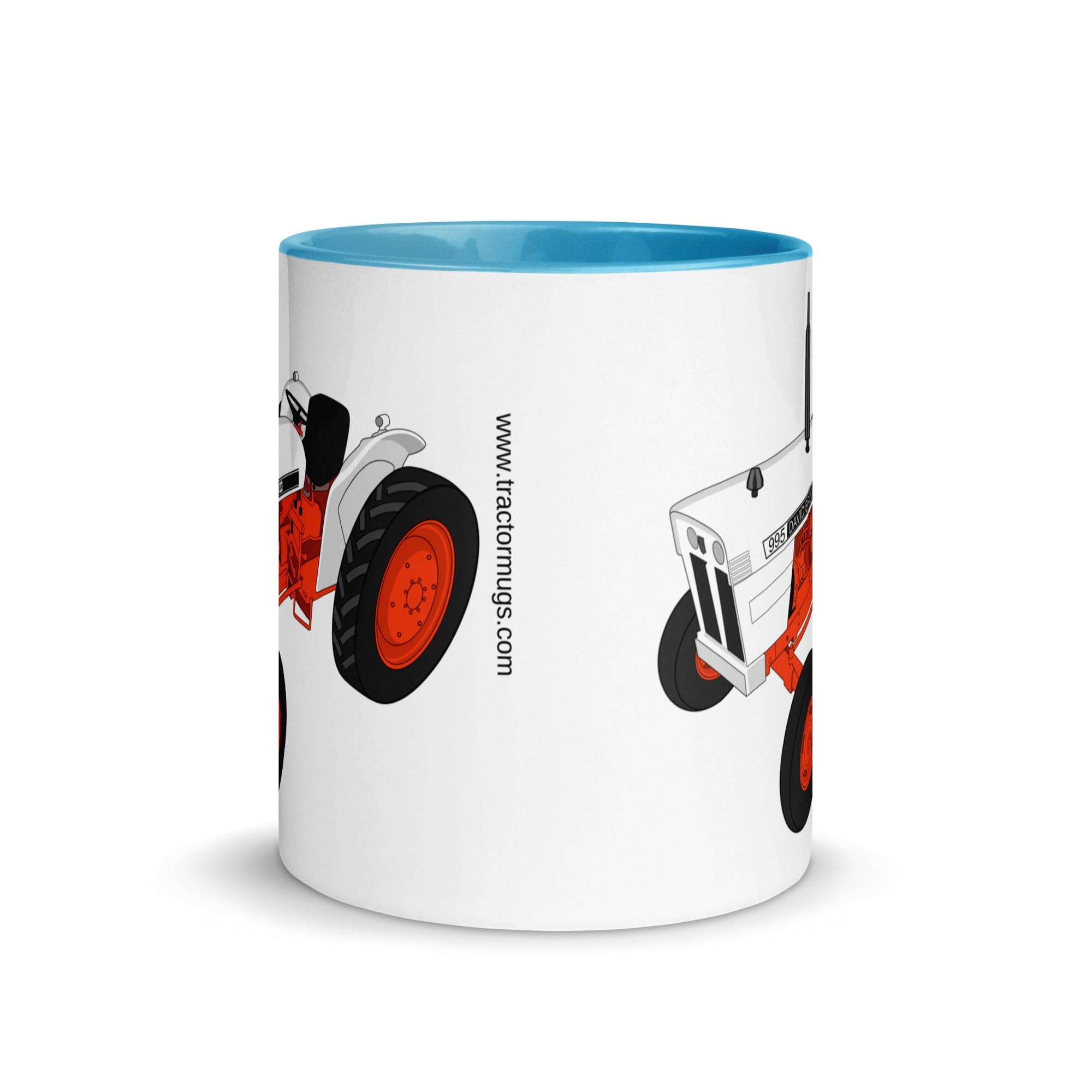 The Tractors Mugs Store Case David Brown 995 (1973) Mug with Color Inside Quality Farmers Merch