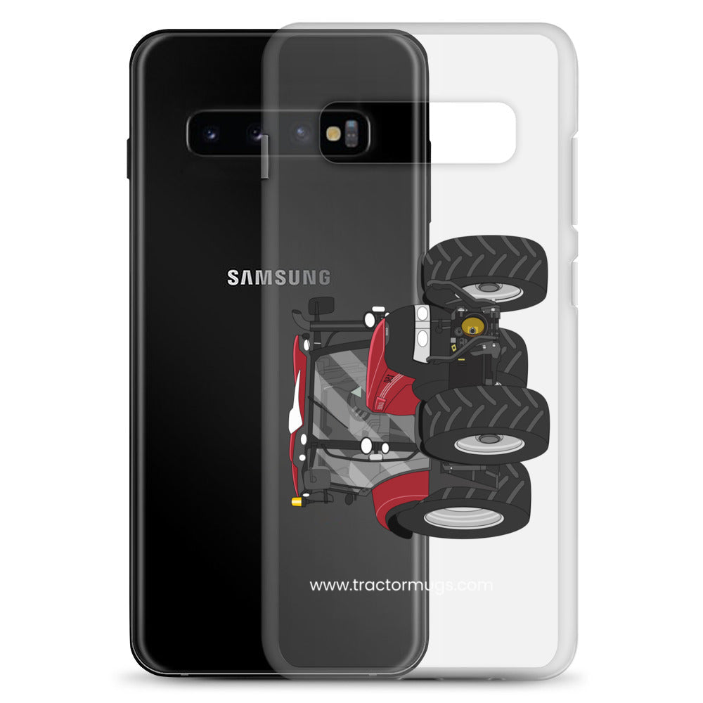 The Tractors Mugs Store Case IH Maxxum 150 Activedrive 8 Clear Case for SamsungĀ® Quality Farmers Merch