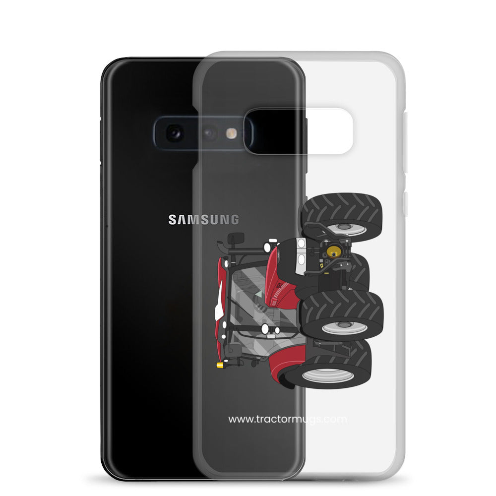 The Tractors Mugs Store Case IH Maxxum 150 Activedrive 8 Clear Case for SamsungĀ® Quality Farmers Merch