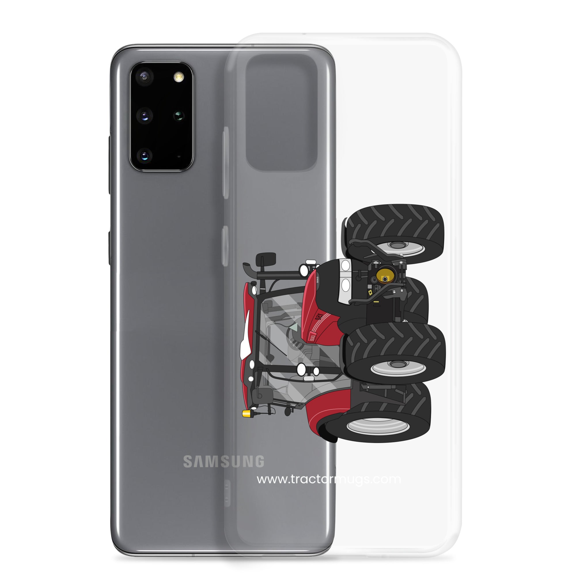 The Tractors Mugs Store Case IH Maxxum 150 Activedrive 8 Clear Case for SamsungĀ® Quality Farmers Merch