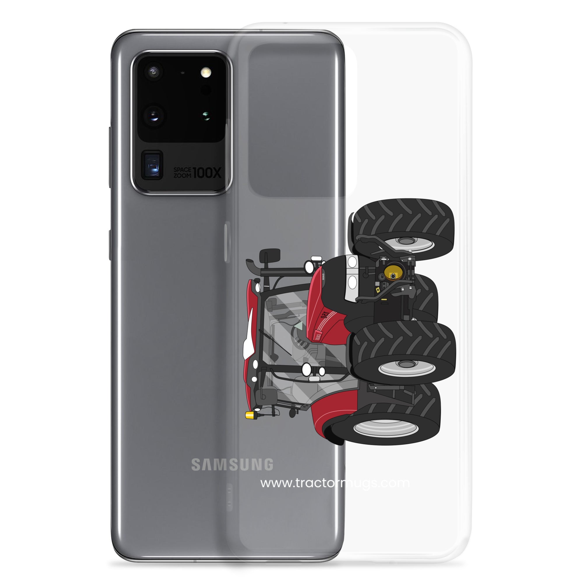 The Tractors Mugs Store Case IH Maxxum 150 Activedrive 8 Clear Case for SamsungĀ® Quality Farmers Merch