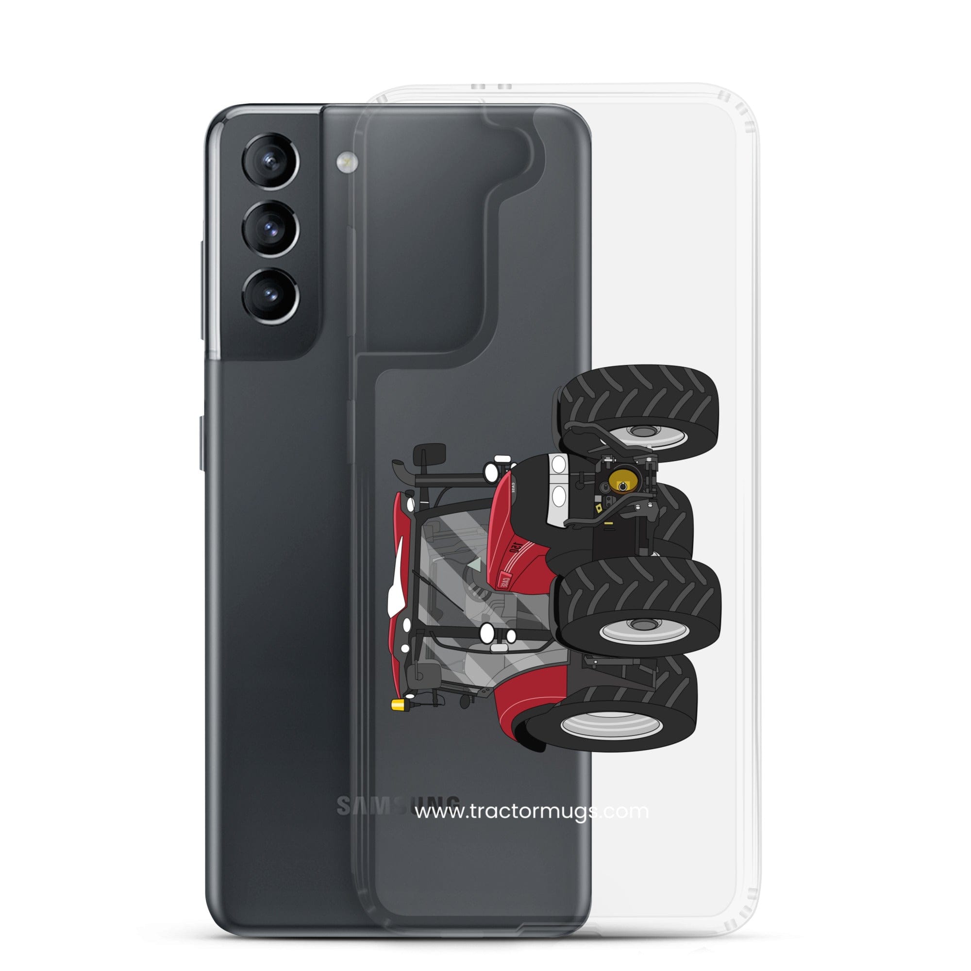 The Tractors Mugs Store Case IH Maxxum 150 Activedrive 8 Clear Case for SamsungĀ® Quality Farmers Merch