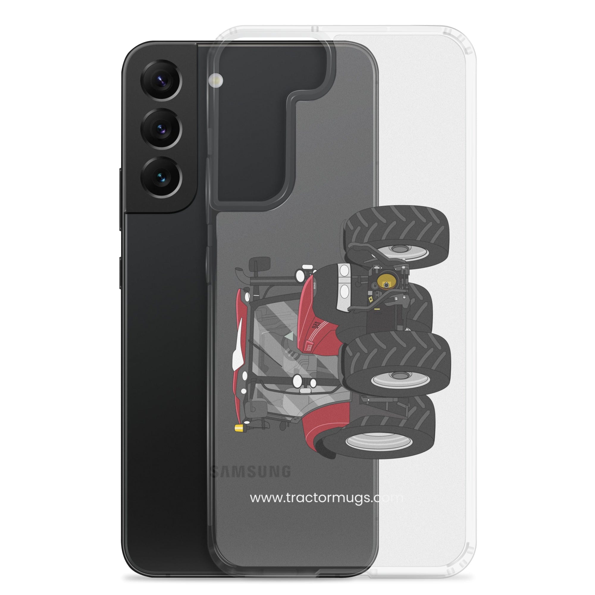 The Tractors Mugs Store Case IH Maxxum 150 Activedrive 8 Clear Case for SamsungĀ® Quality Farmers Merch