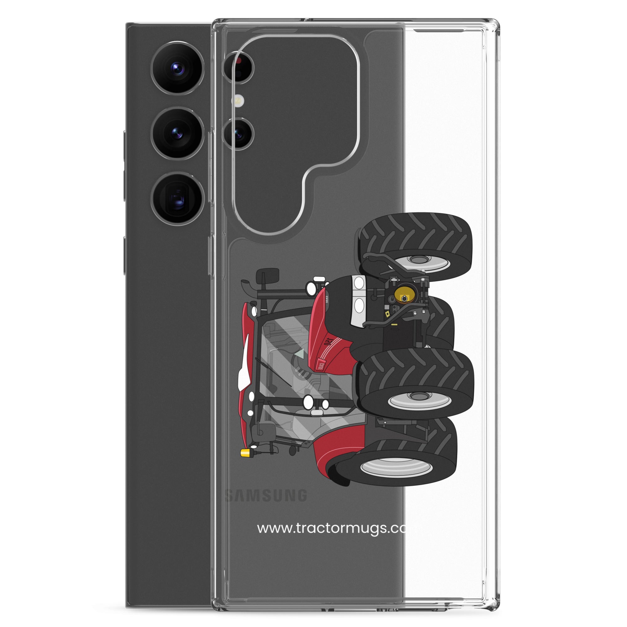 The Tractors Mugs Store Case IH Maxxum 150 Activedrive 8 Clear Case for SamsungĀ® Quality Farmers Merch
