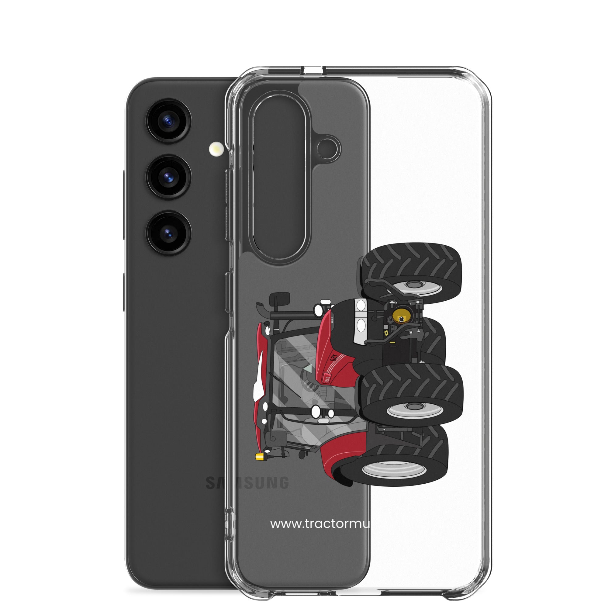 The Tractors Mugs Store Case IH Maxxum 150 Activedrive 8 Clear Case for SamsungĀ® Quality Farmers Merch
