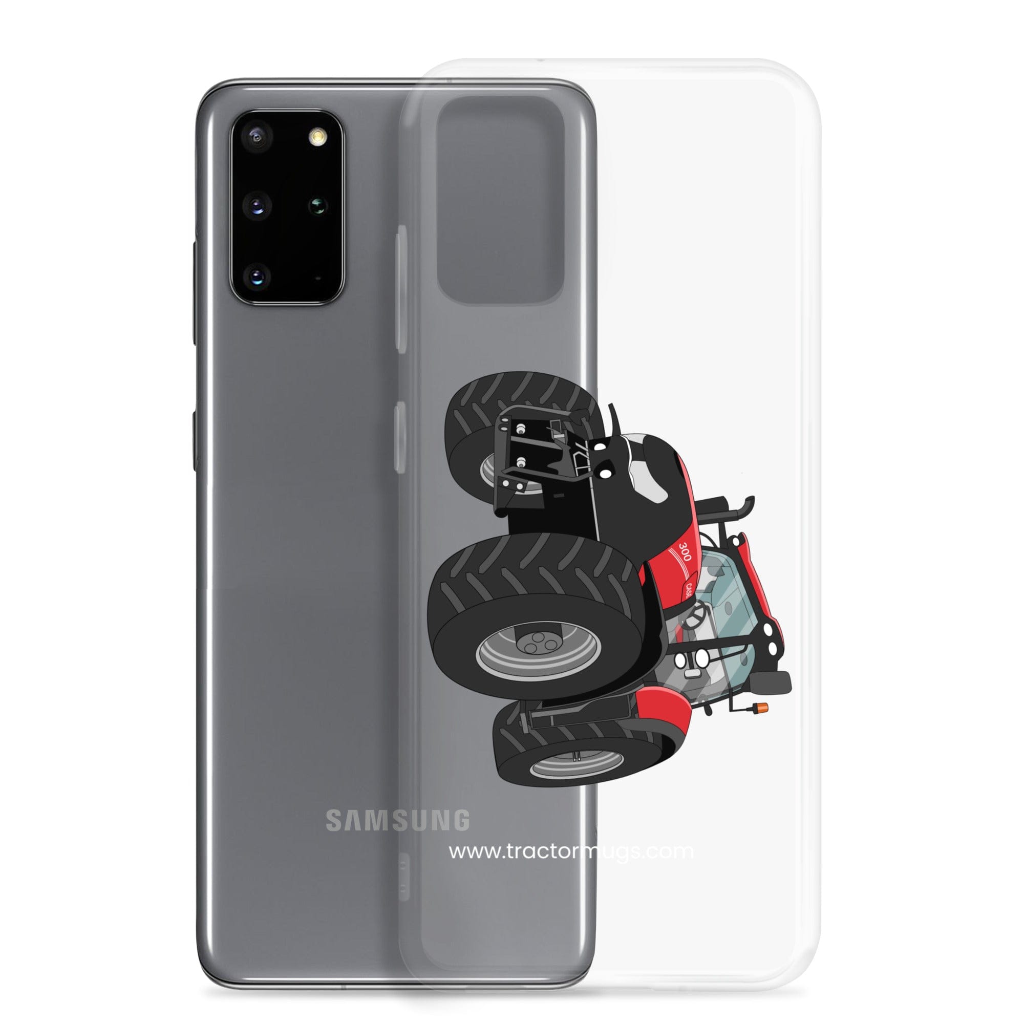 The Tractors Mugs Store Case IH Optum 300 CVX Clear Case for SamsungĀ® Quality Farmers Merch