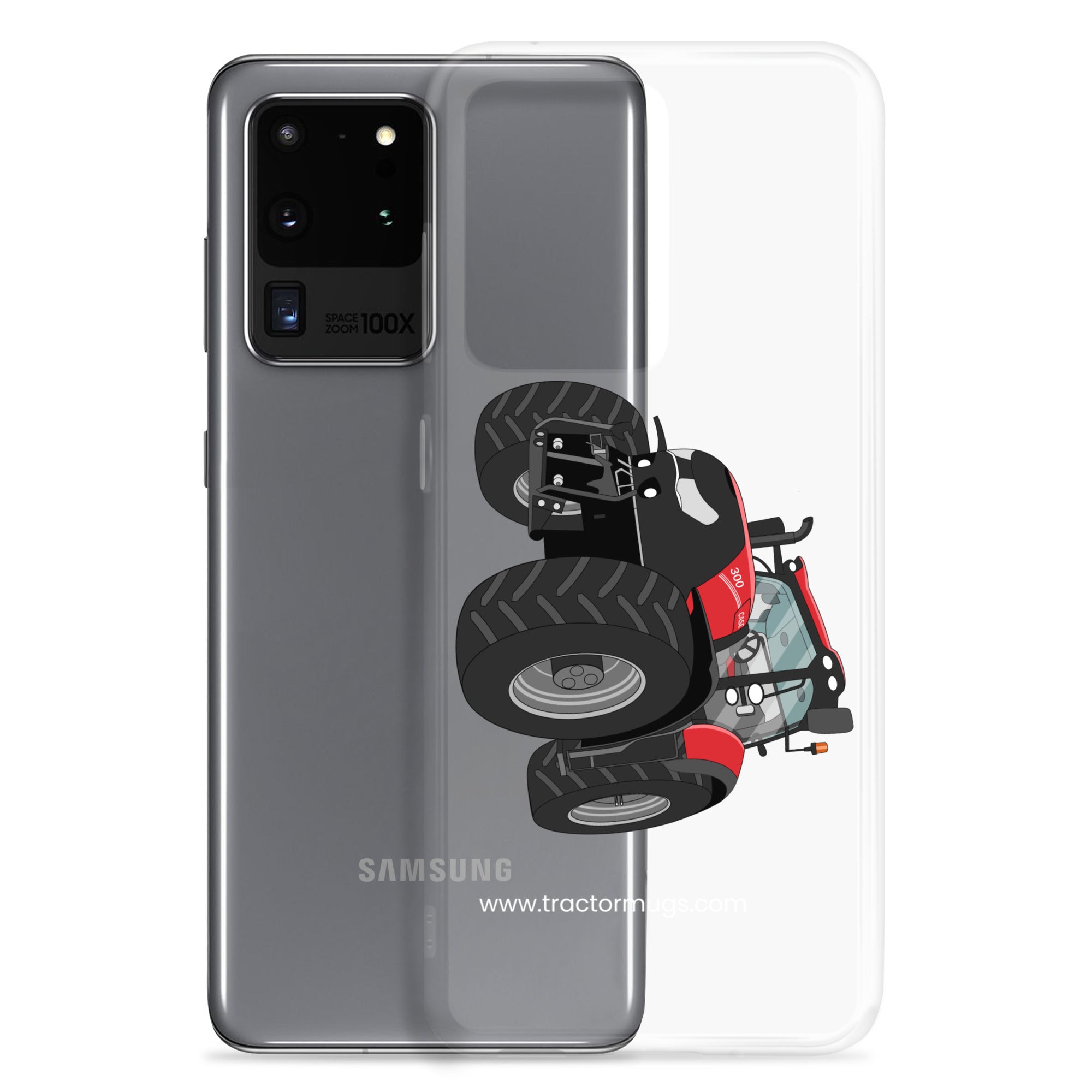 The Tractors Mugs Store Case IH Optum 300 CVX Clear Case for SamsungĀ® Quality Farmers Merch