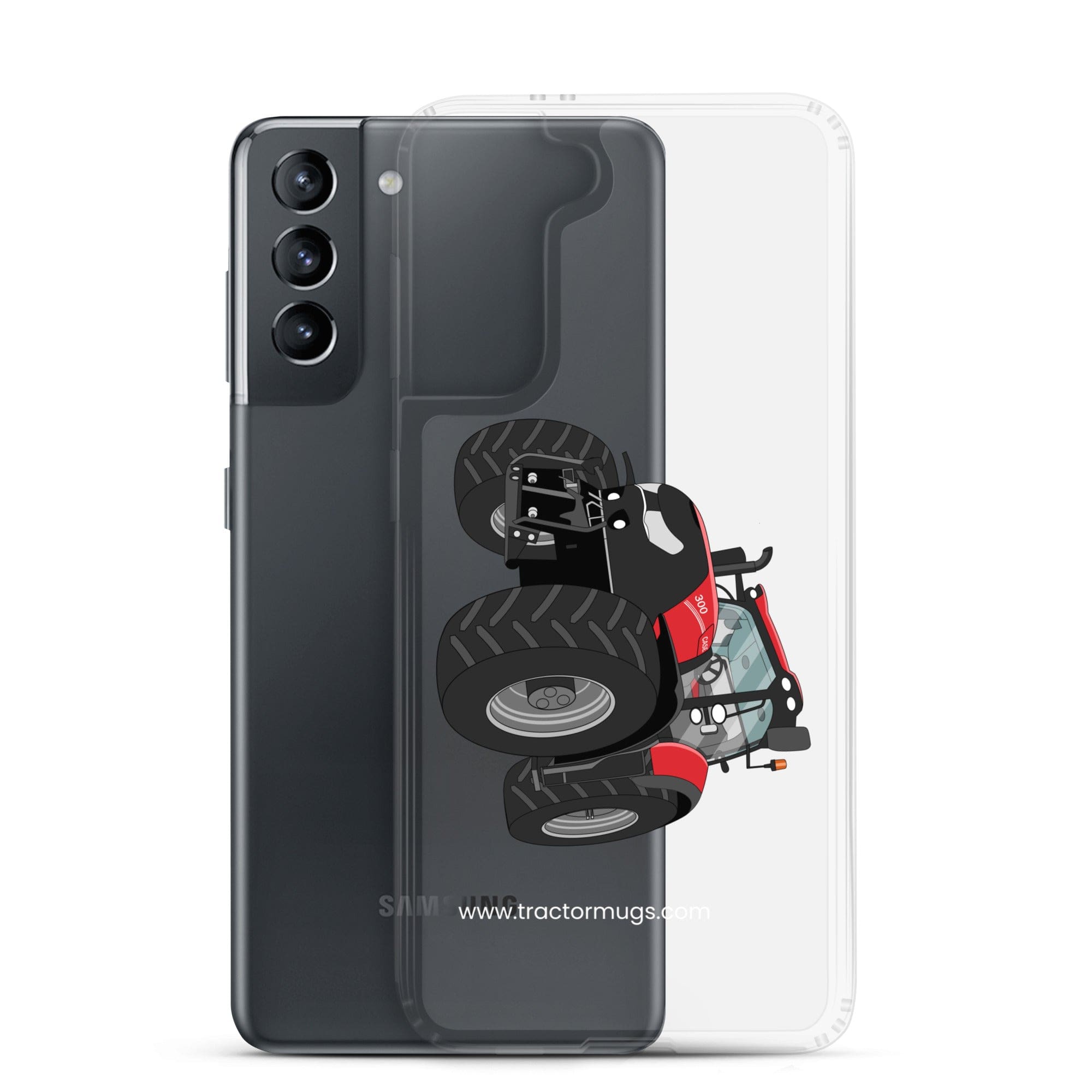The Tractors Mugs Store Case IH Optum 300 CVX Clear Case for SamsungĀ® Quality Farmers Merch