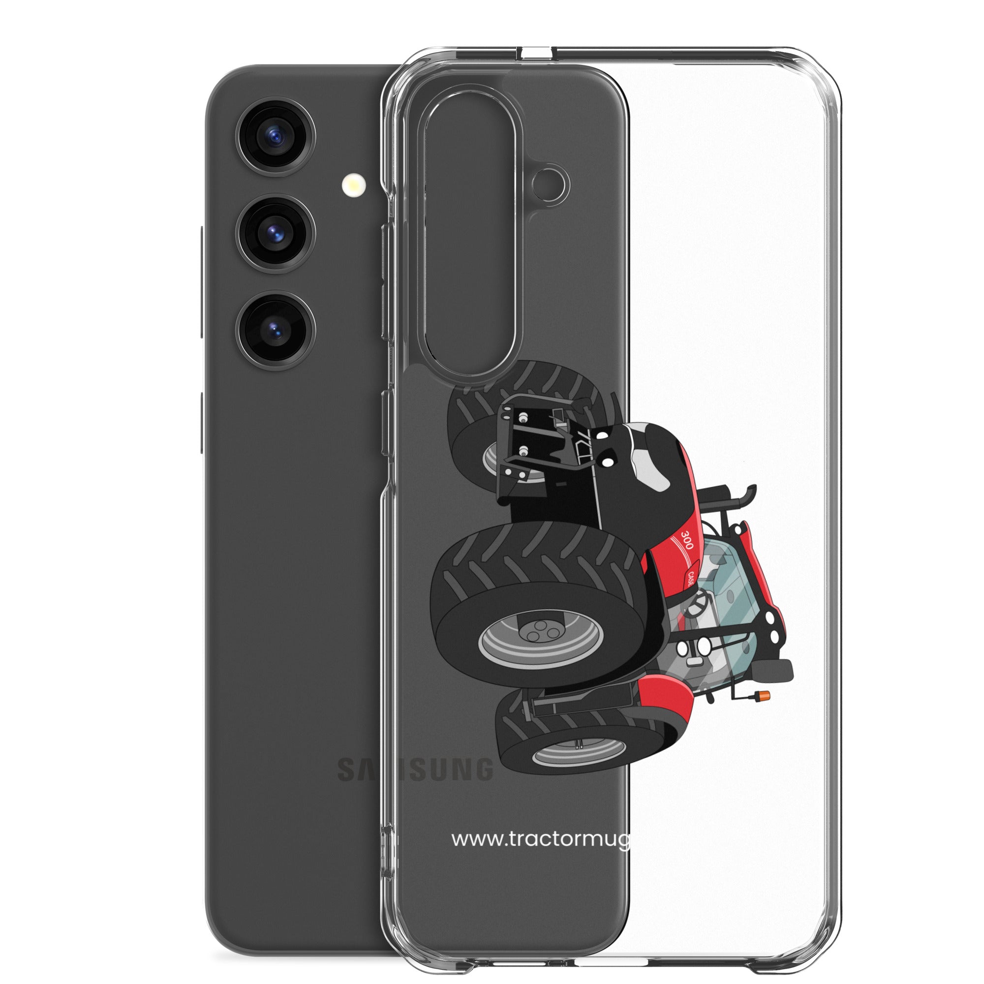 The Tractors Mugs Store Case IH Optum 300 CVX Clear Case for SamsungĀ® Quality Farmers Merch