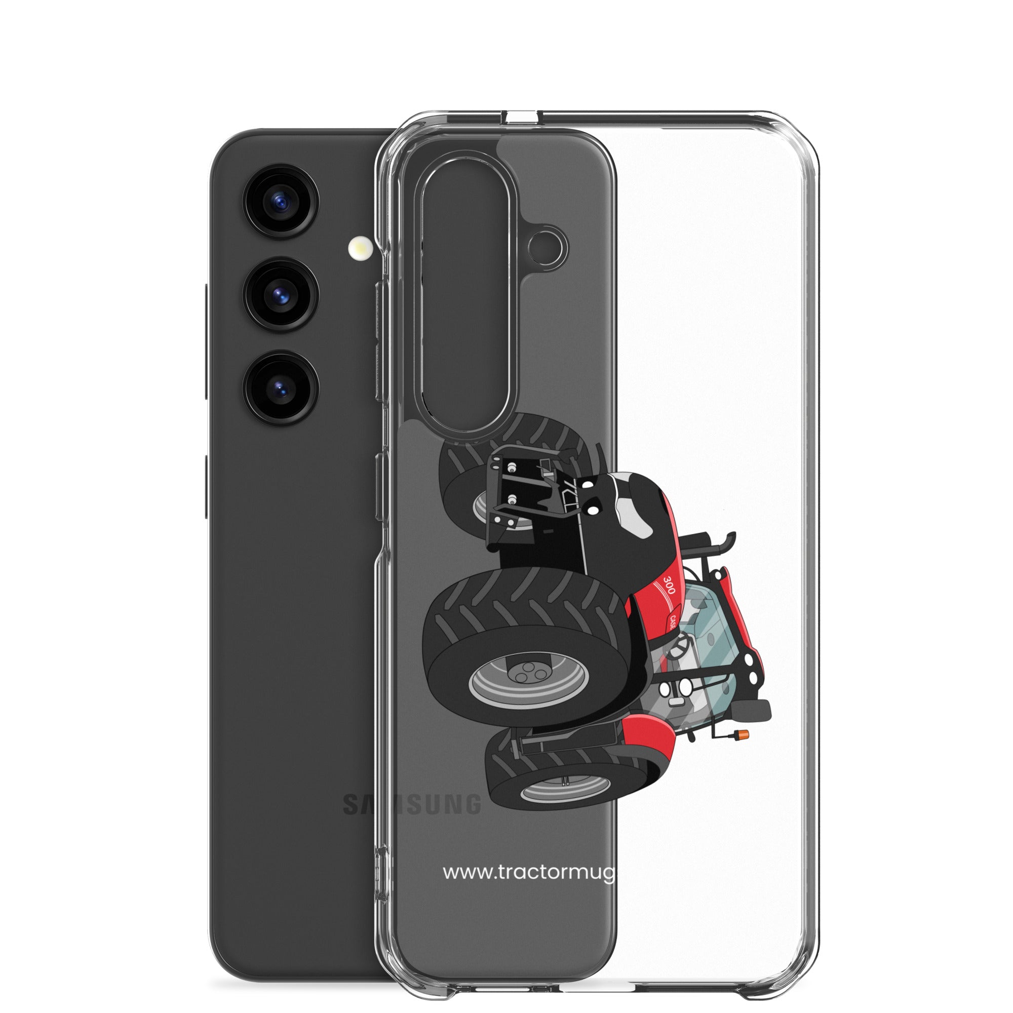 The Tractors Mugs Store Case IH Optum 300 CVX Clear Case for SamsungĀ® Quality Farmers Merch