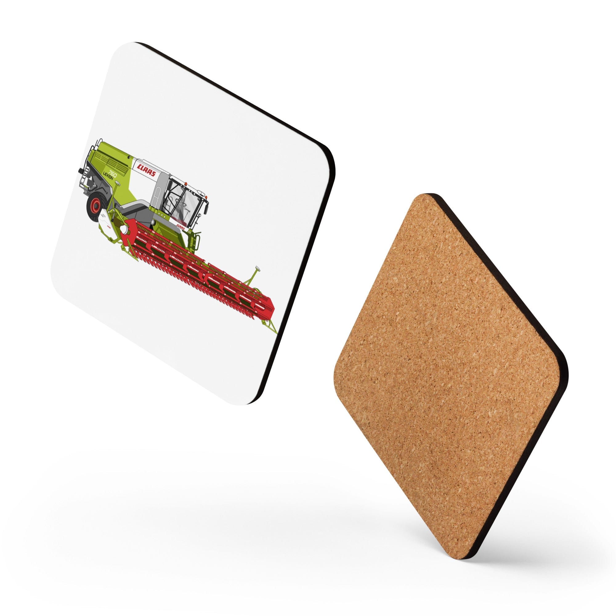 The Tractors Mugs Store Class Lexion 760 TT Cork-back coaster Quality Farmers Merch