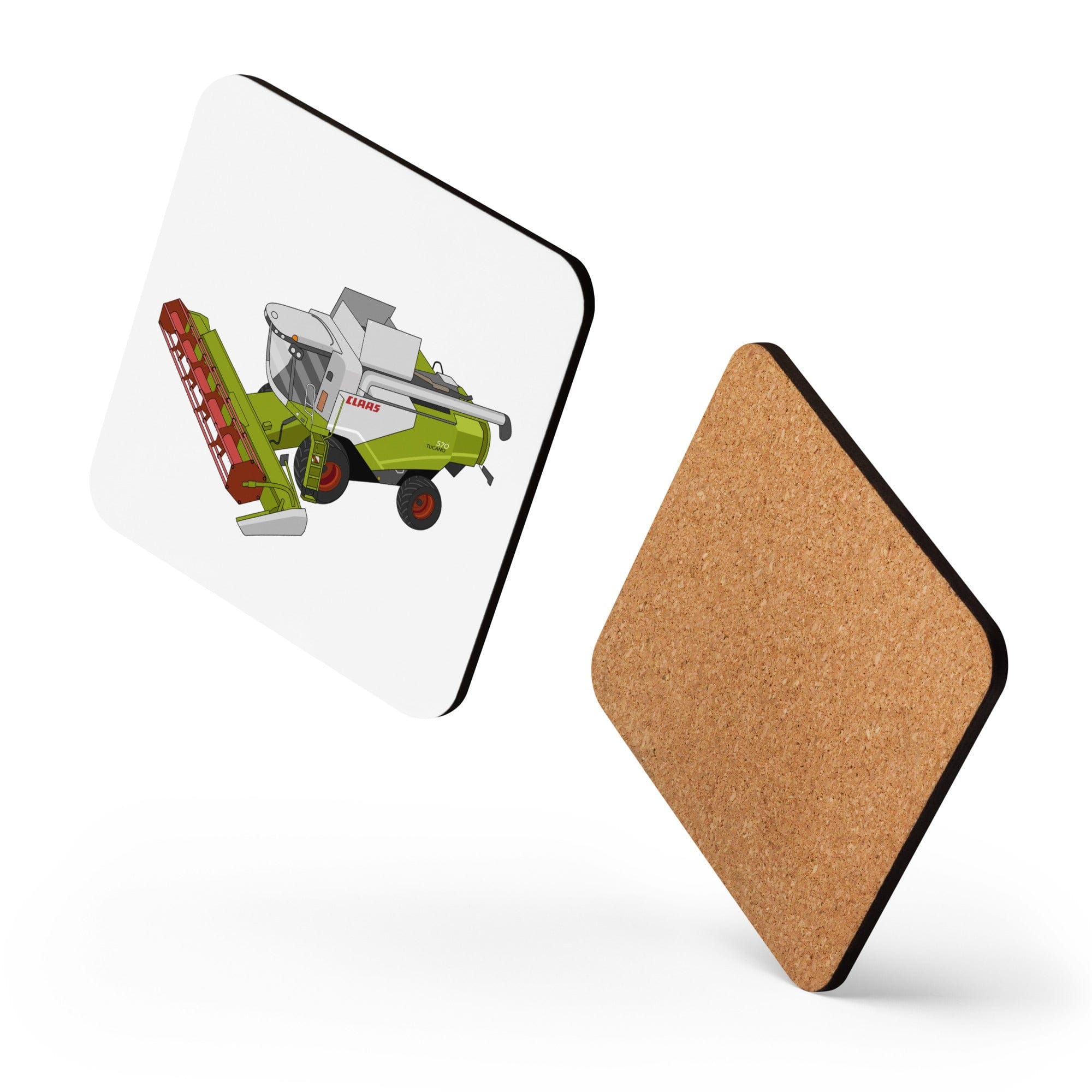 The Tractors Mugs Store Class Tucano 570 Cork-back coaster Quality Farmers Merch