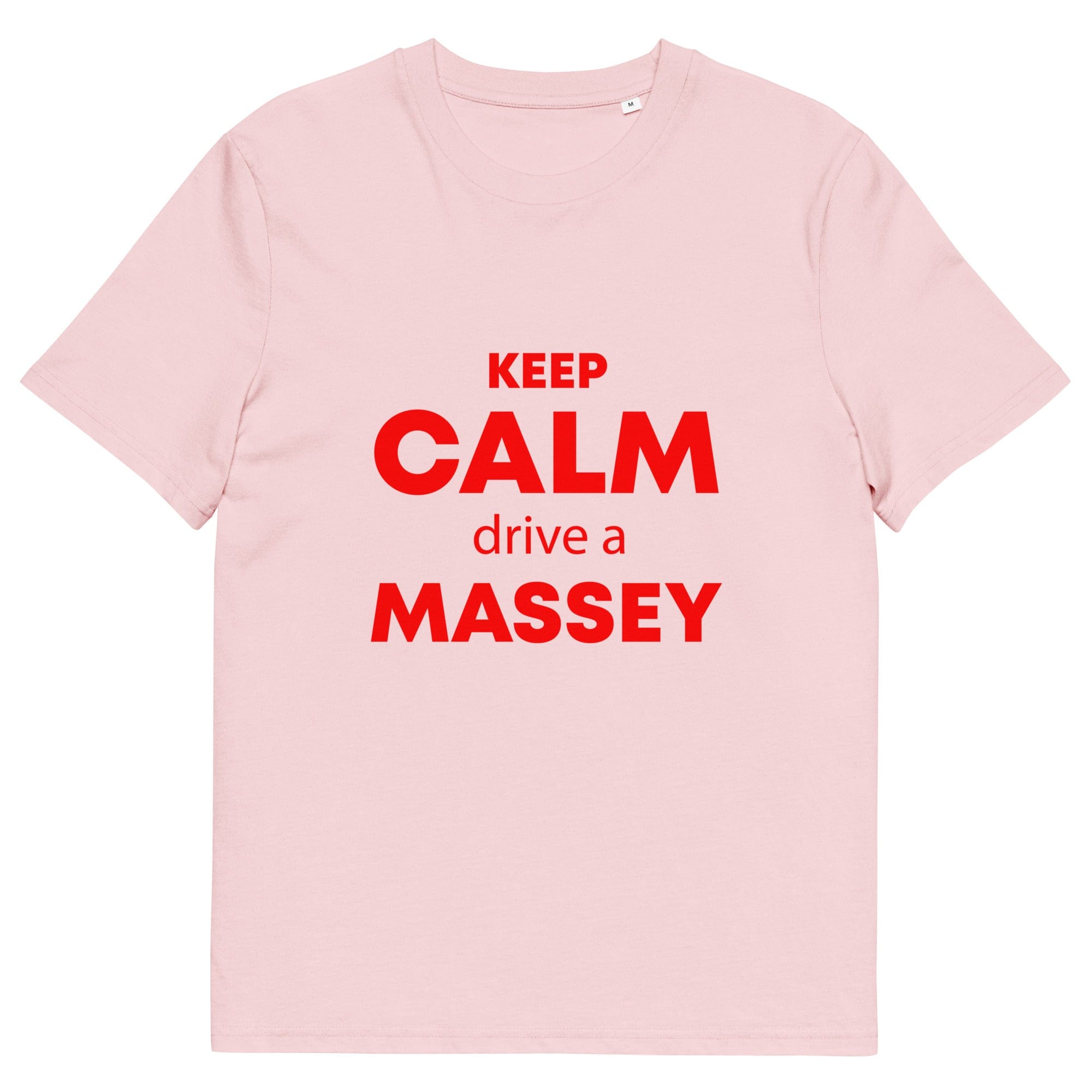 The Tractors Mugs Store Cotton Pink / S KEEP CALM drive a MASSEY Unisex organic cotton t-shirt Quality Farmers Merch