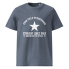 The Tractors Mugs Store Dark Heather Blue / S Star Field Ploughman Unisex organic cotton t-shirt Quality Farmers Merch