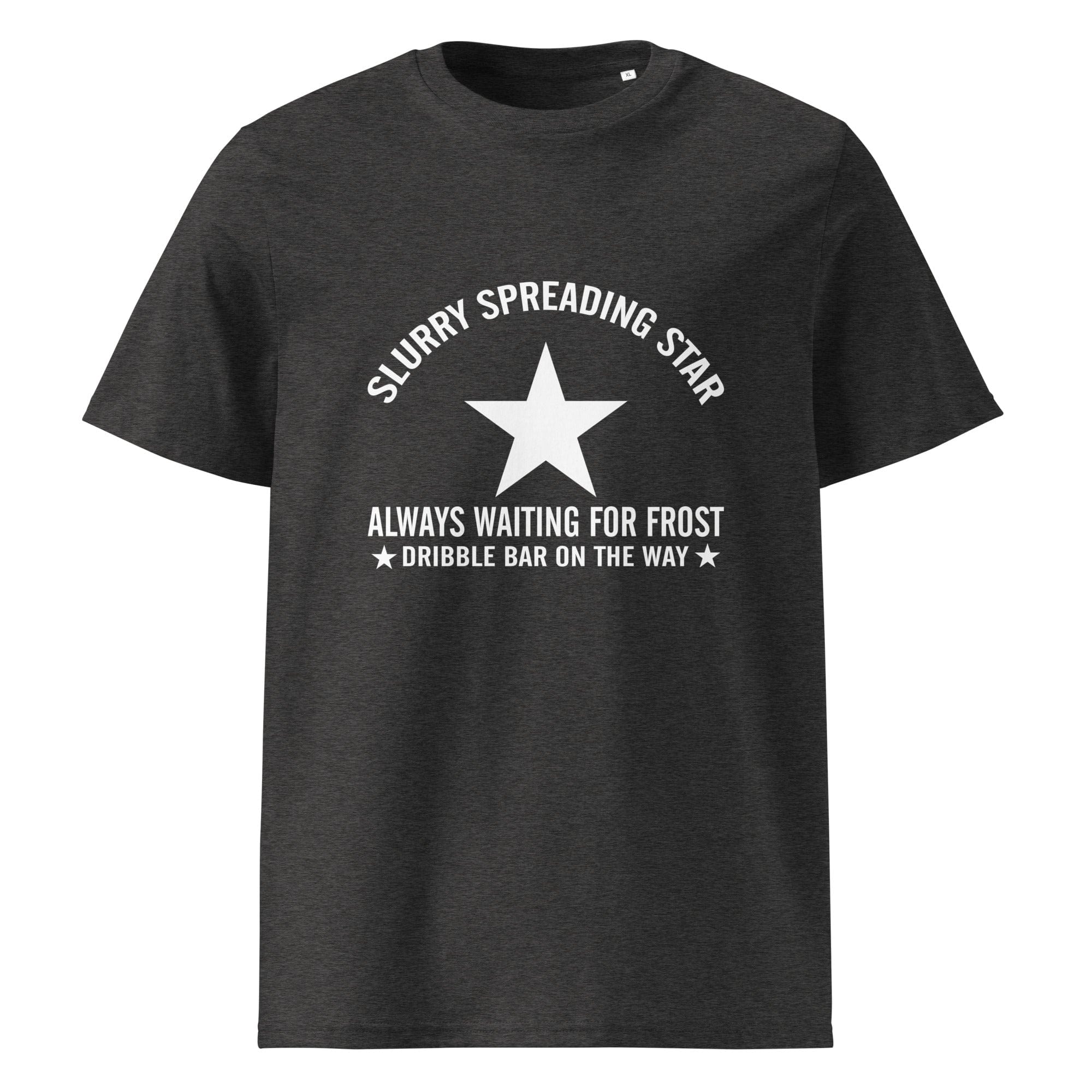 The Tractors Mugs Store Dark Heather Grey / S Slurry Speading Star Unisex organic cotton t-shirt Quality Farmers Merch