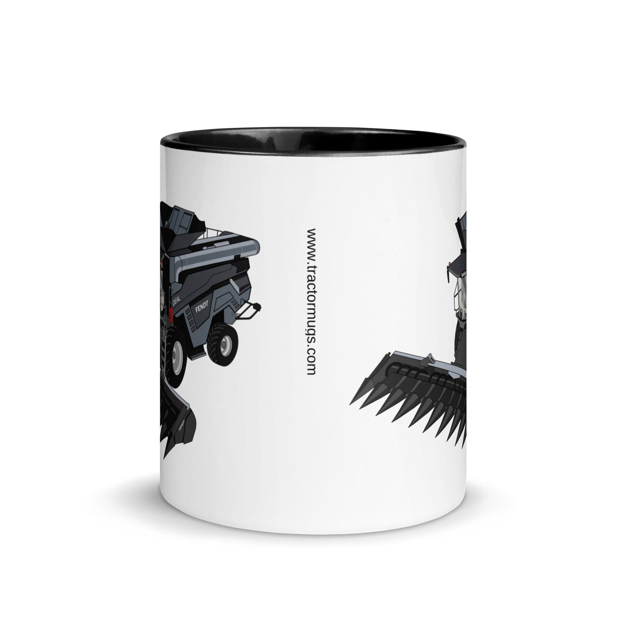 The Tractors Mugs Store Fendt 9T Ideal Combine Harvester Mug with Color Inside Quality Farmers Merch