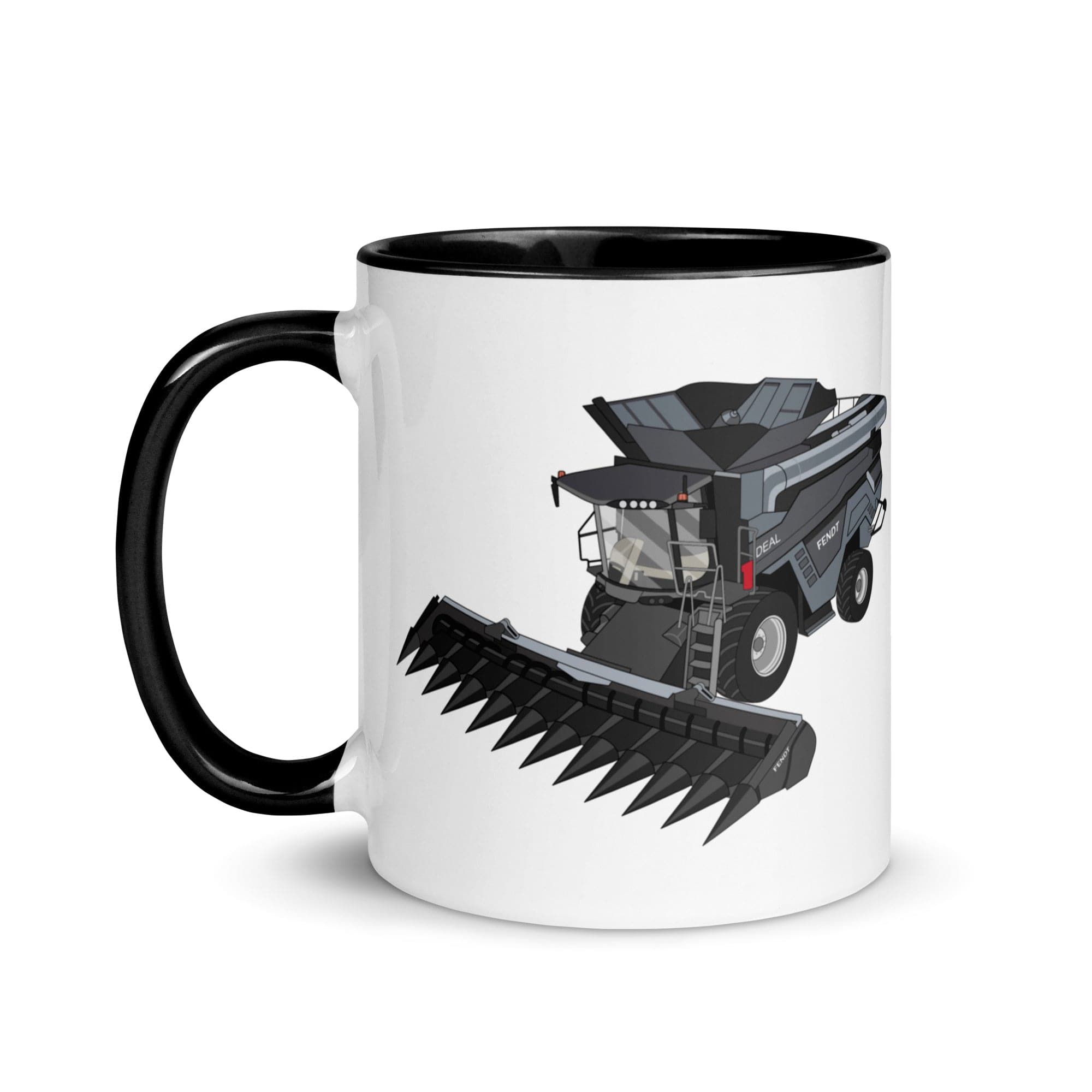 The Tractors Mugs Store Fendt 9T Ideal Combine Harvester Mug with Color Inside Quality Farmers Merch