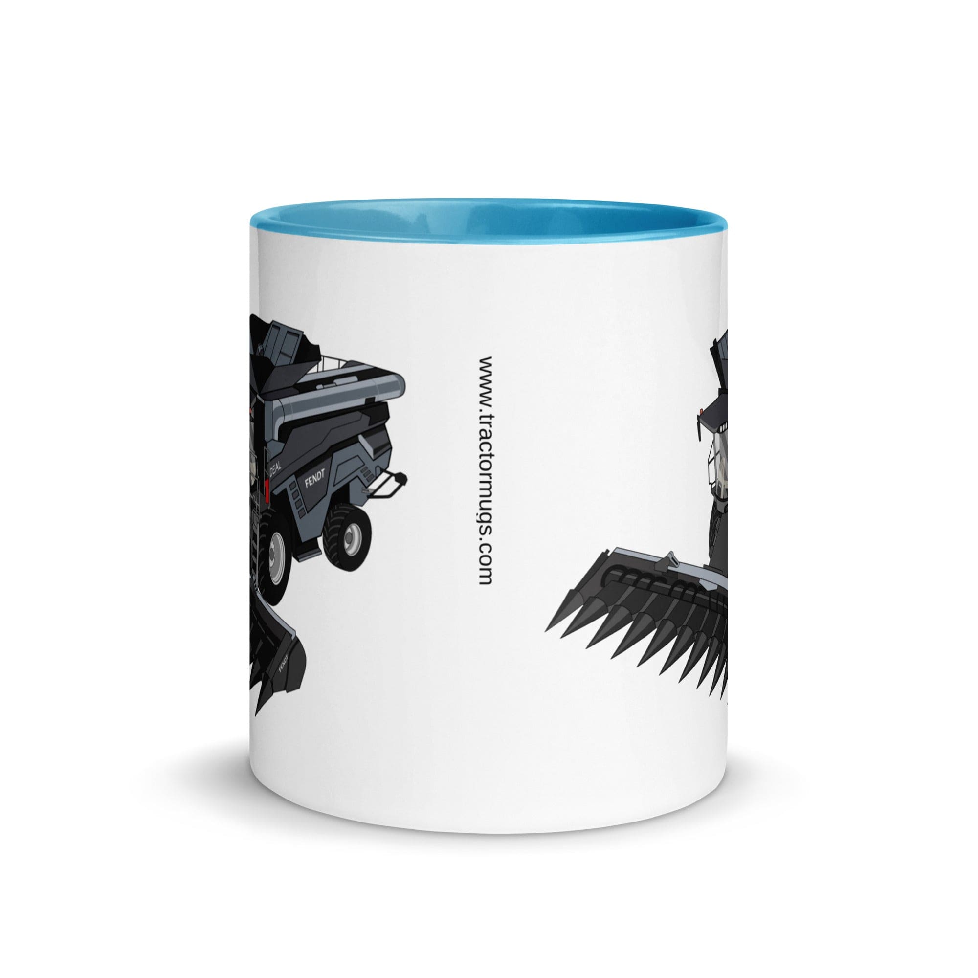 The Tractors Mugs Store Fendt 9T Ideal Combine Harvester Mug with Color Inside Quality Farmers Merch