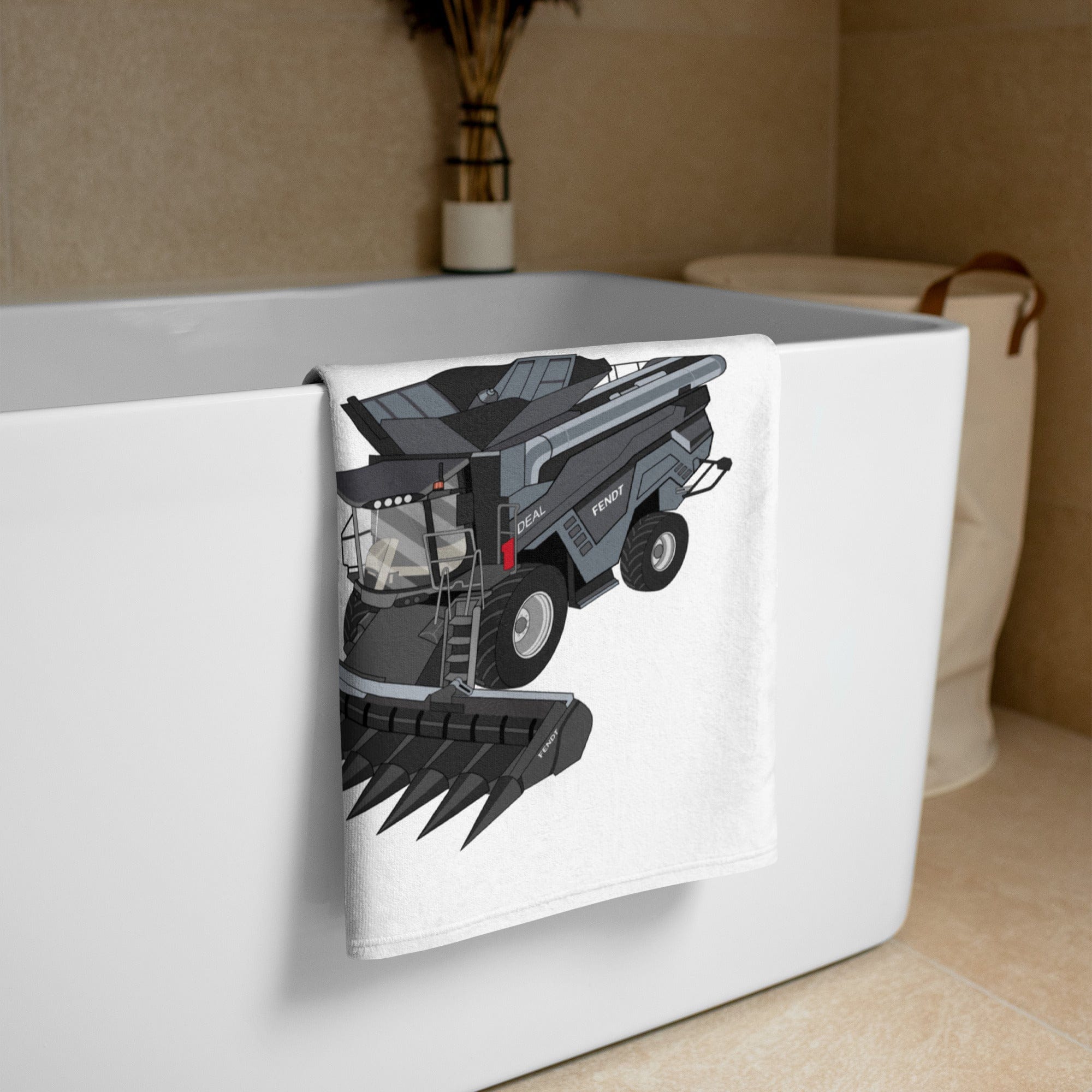 The Tractors Mugs Store Fendt 9T Ideal Combine Harvester Towel Quality Farmers Merch